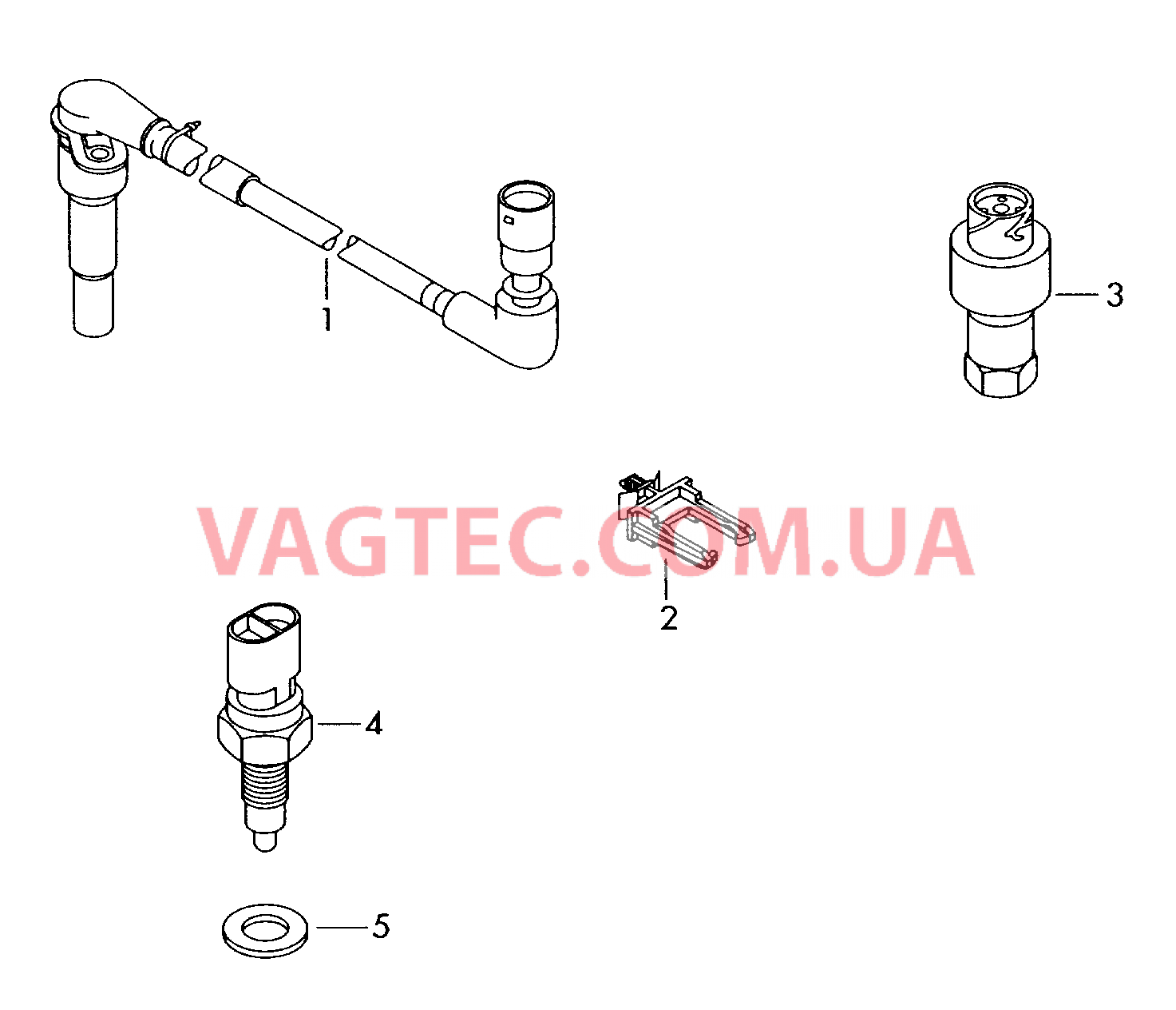 Переключатель и датчик на КП 5и 6-ступенчатая КП 6-ступенчатая КП DSG Выключатель фары заднего хода  для VOLKSWAGEN Touran 2004