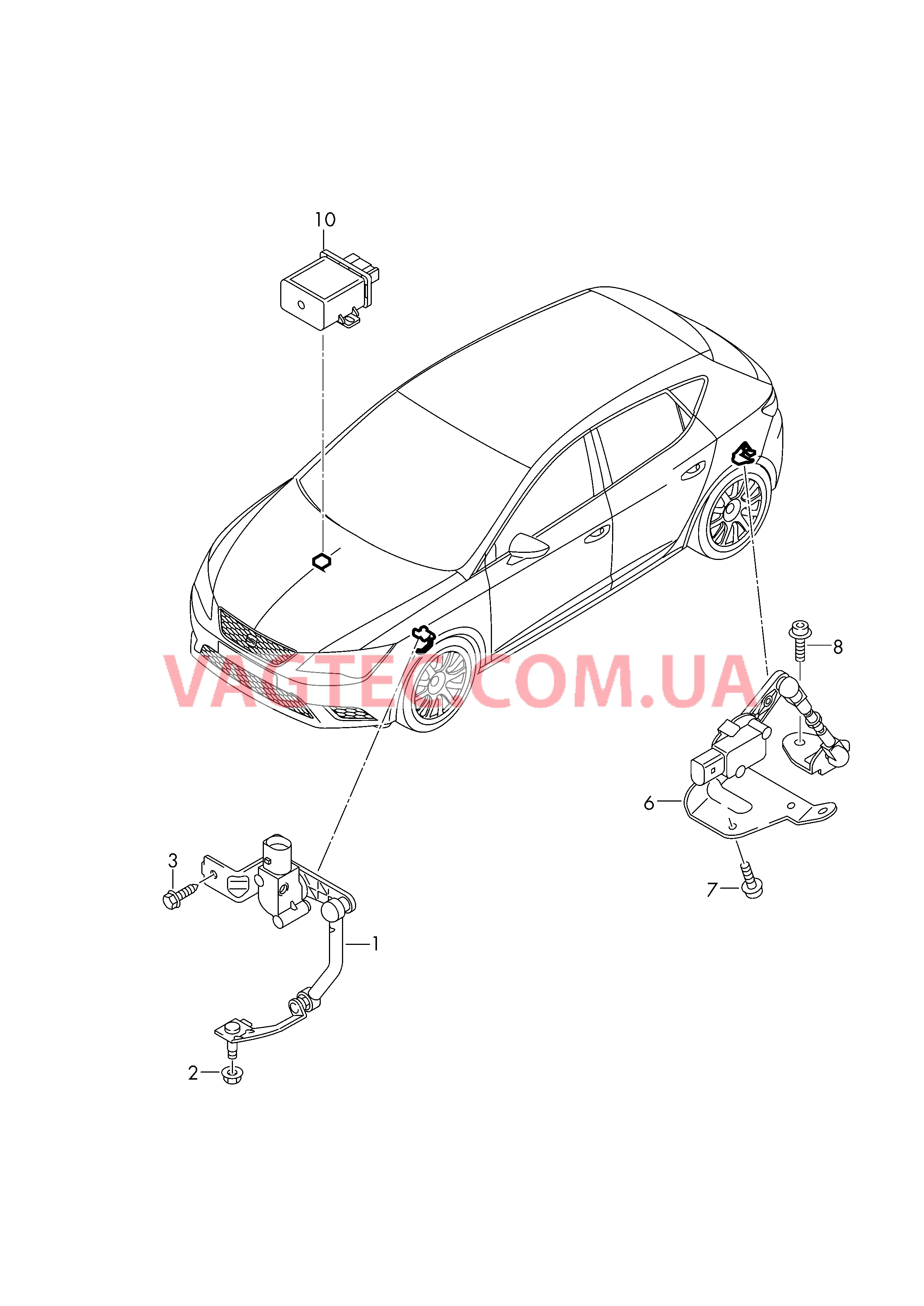 Датчик корректора фар  БУ автоматического корректора фар     D             >> - 07.11.2016 для SEAT Ateca 2018