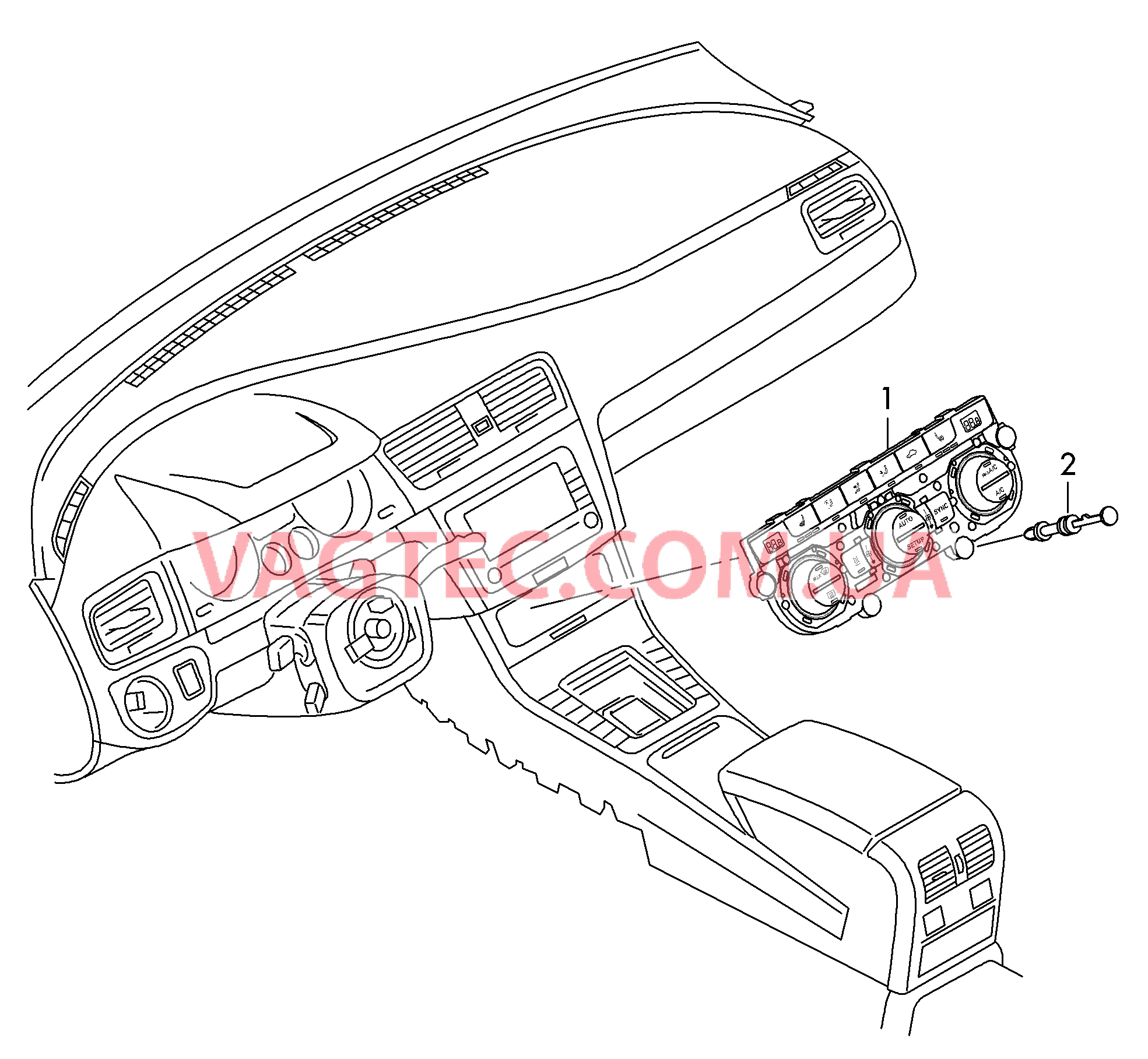 БУ климатической установки       при необх. использов. с:  для VOLKSWAGEN GOLF 2014-1