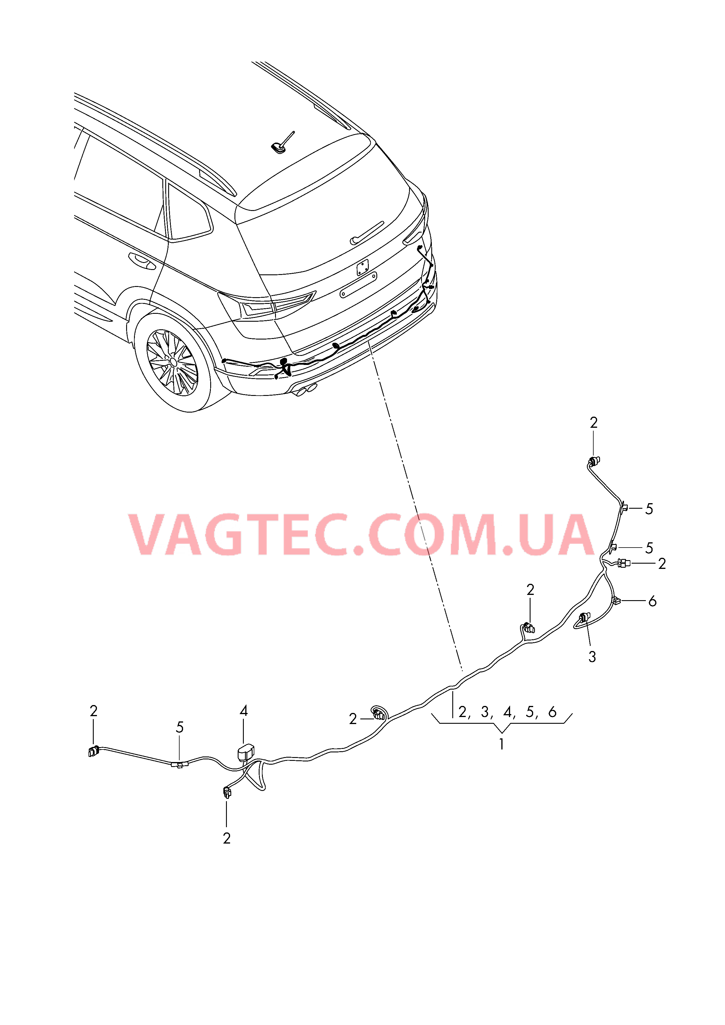 Жгут проводов для бампера  для SEAT Ateca 2018