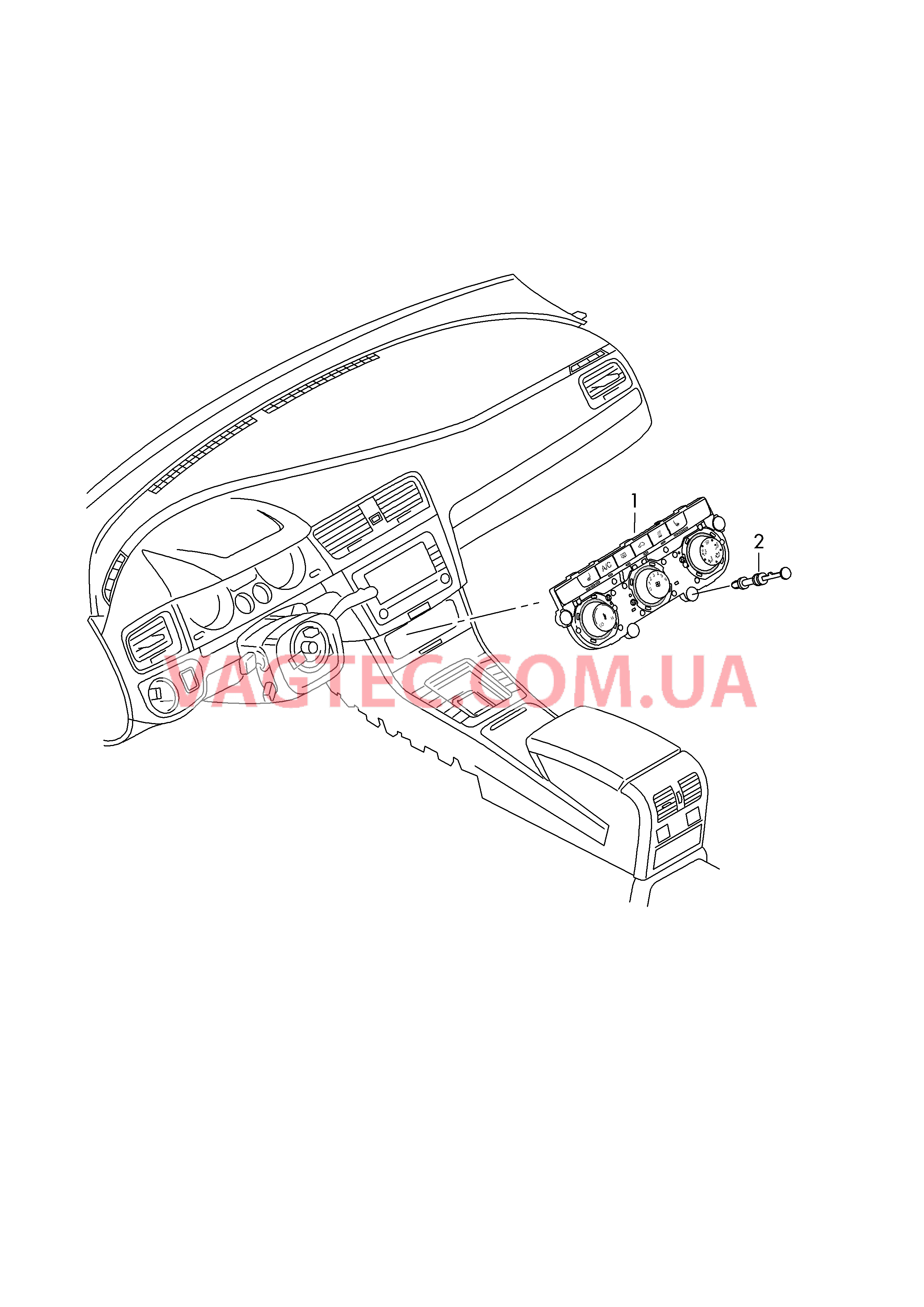 Панель управления и индикации Отопление Кондиционер  для SEAT Leon 2017