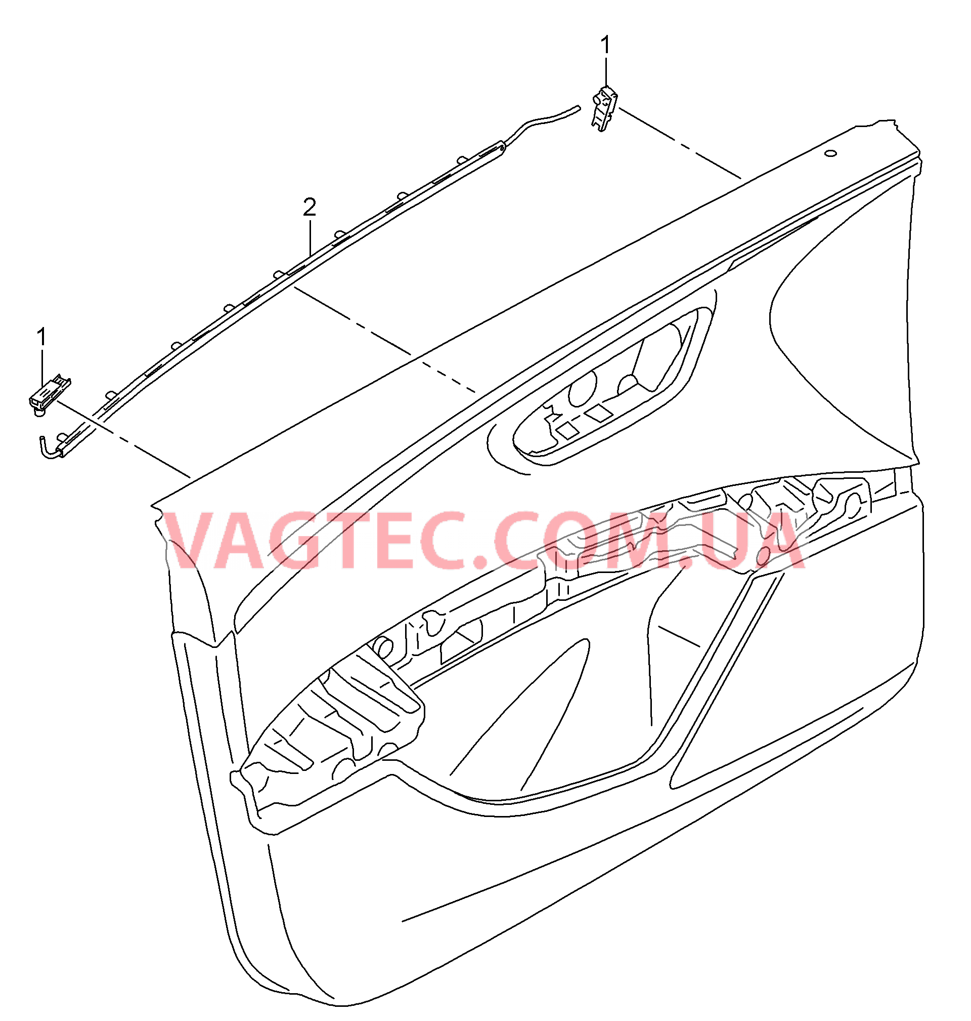 Подсветка ручки двери  D - 29.05.2017>> для SEAT Toledo 2019