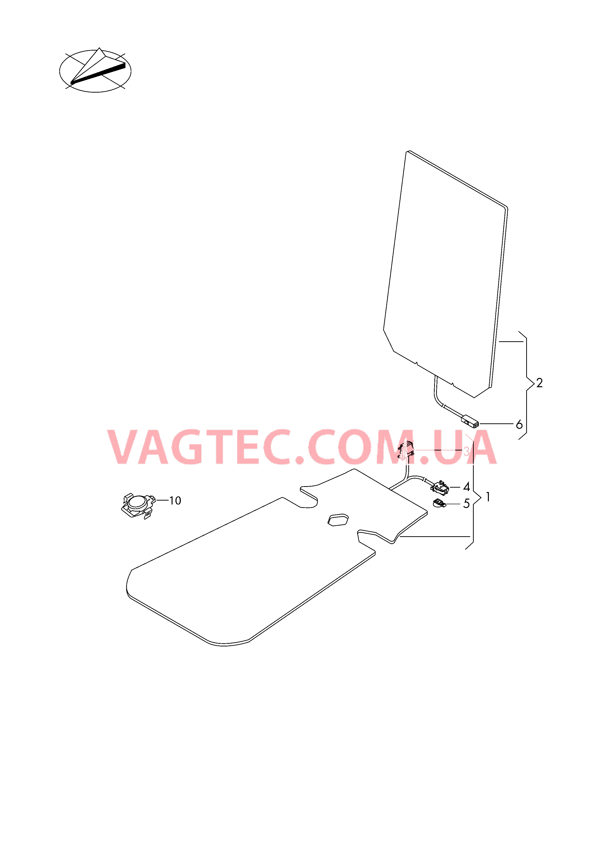 Электродетали для обогрева подушки и спинки сиденья  Вставка распознавания занятости сиденья  для VOLKSWAGEN Tiguan 2017-1