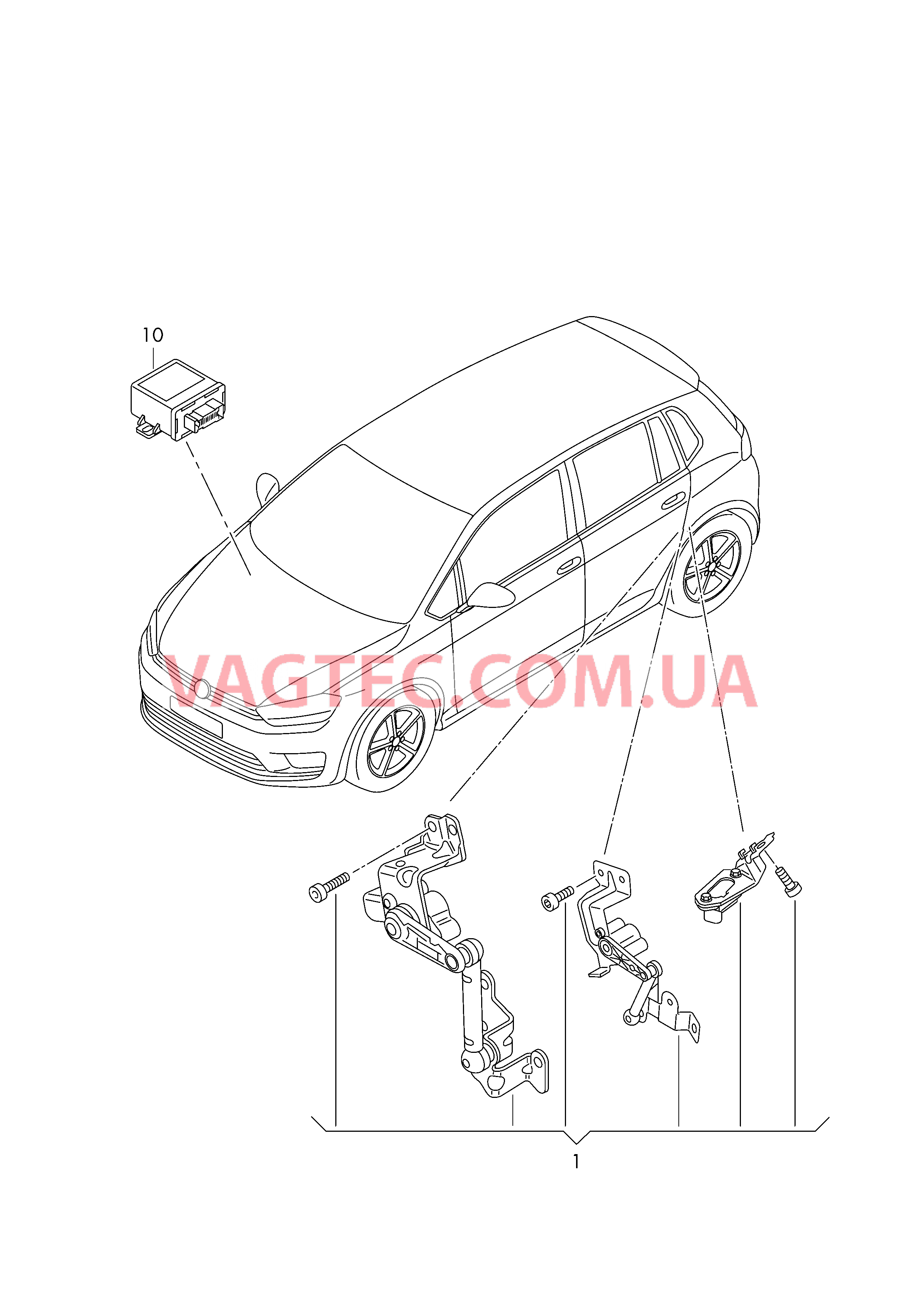 Датчик корректора фар  БУ автоматического корректора фар  для VOLKSWAGEN Polo 2018