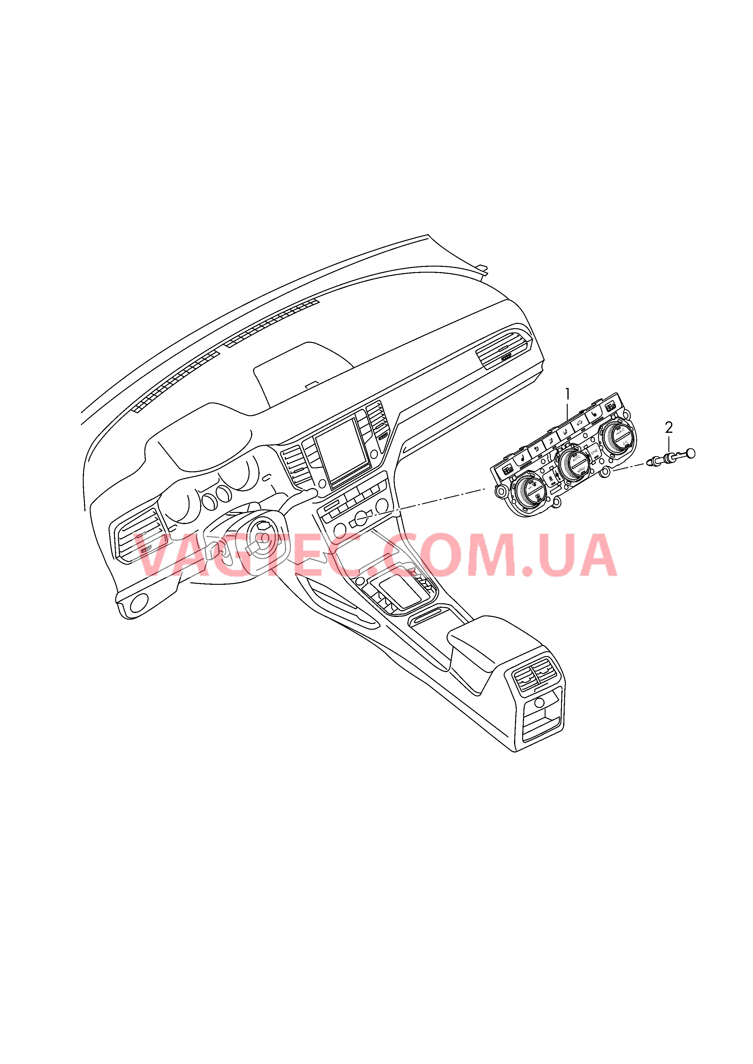 БУ климатической установки при необх. использов. с:  для а/м без:  для VOLKSWAGEN Golf.Sportsvan 2019