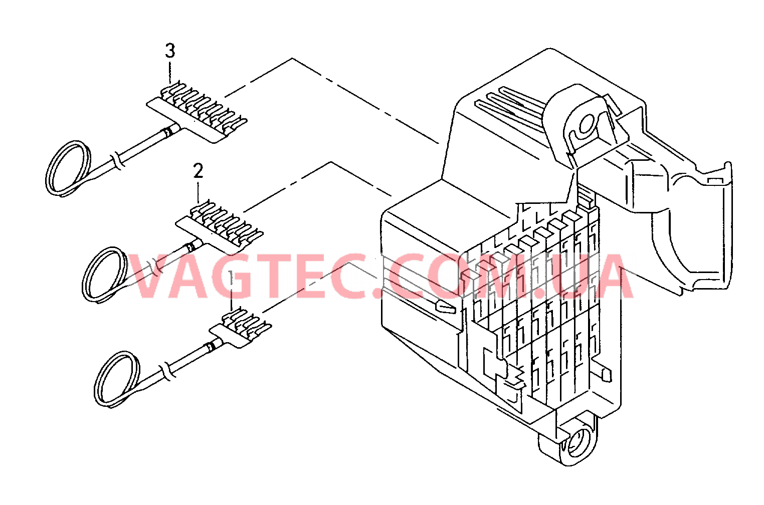 Перемычка Гнездо для предохранителя  для VOLKSWAGEN GOLF 2005-2