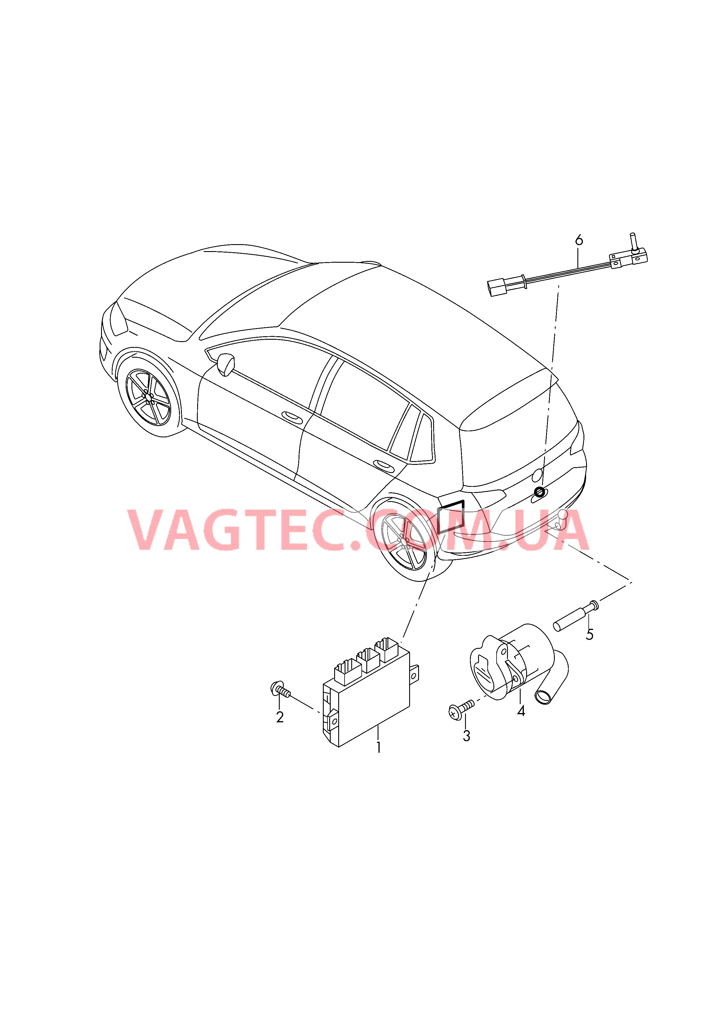 Электрические детали для прицепа  для VOLKSWAGEN Golf.Sportsvan 2017