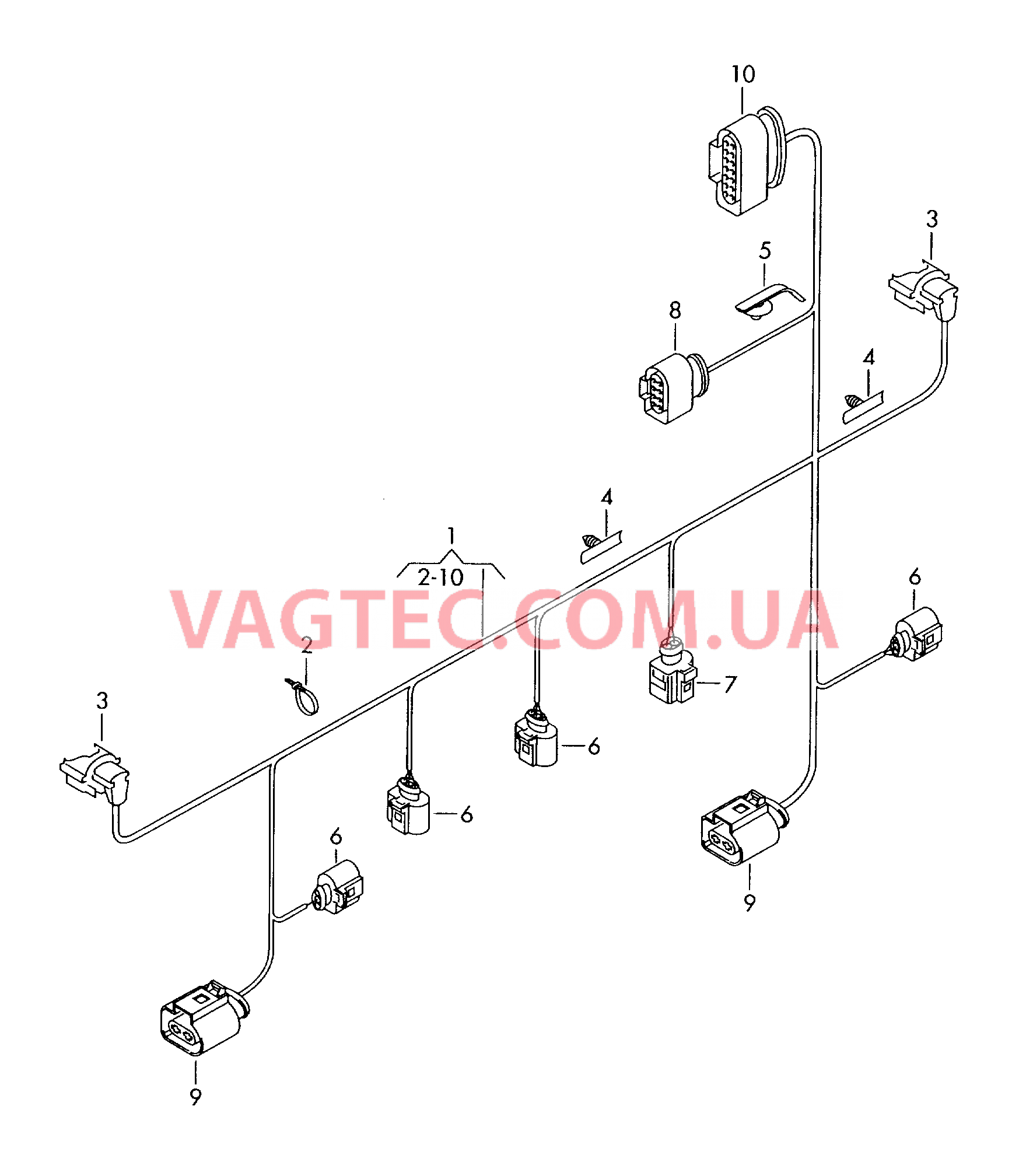Жгут проводов для бампера  для VOLKSWAGEN CC 2015