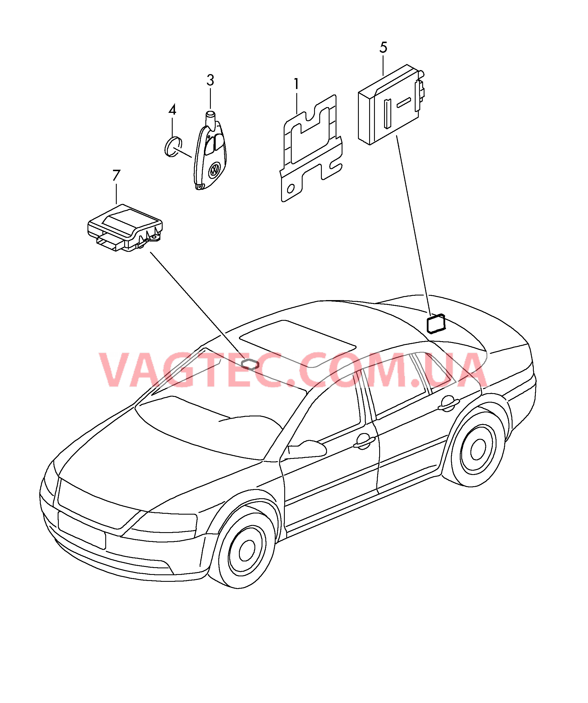 Детали электрич. для автономного отопителя с радиоуправл.  для VOLKSWAGEN PACC 2009