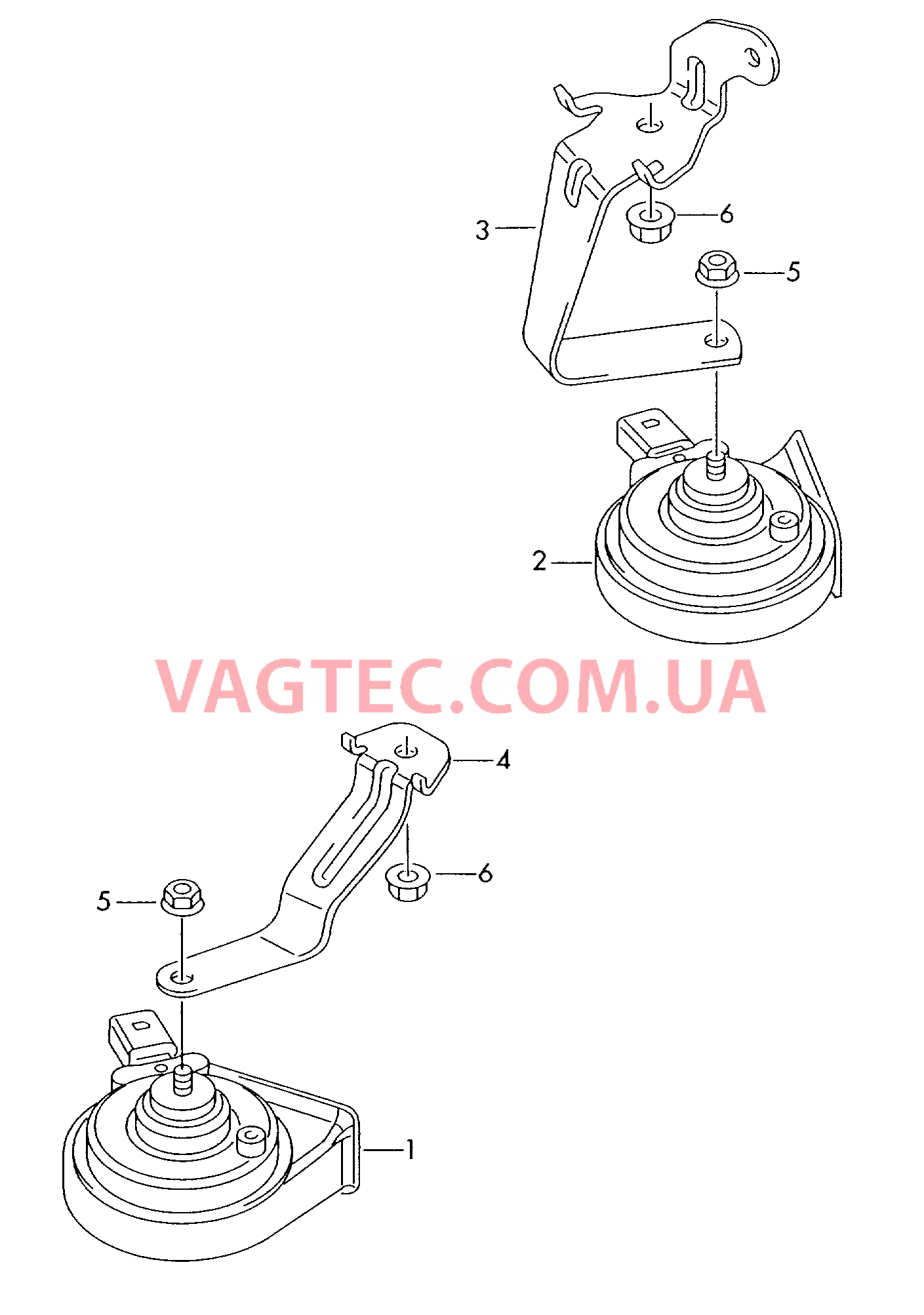 Звуковой сигнал  для VOLKSWAGEN PACC 2011