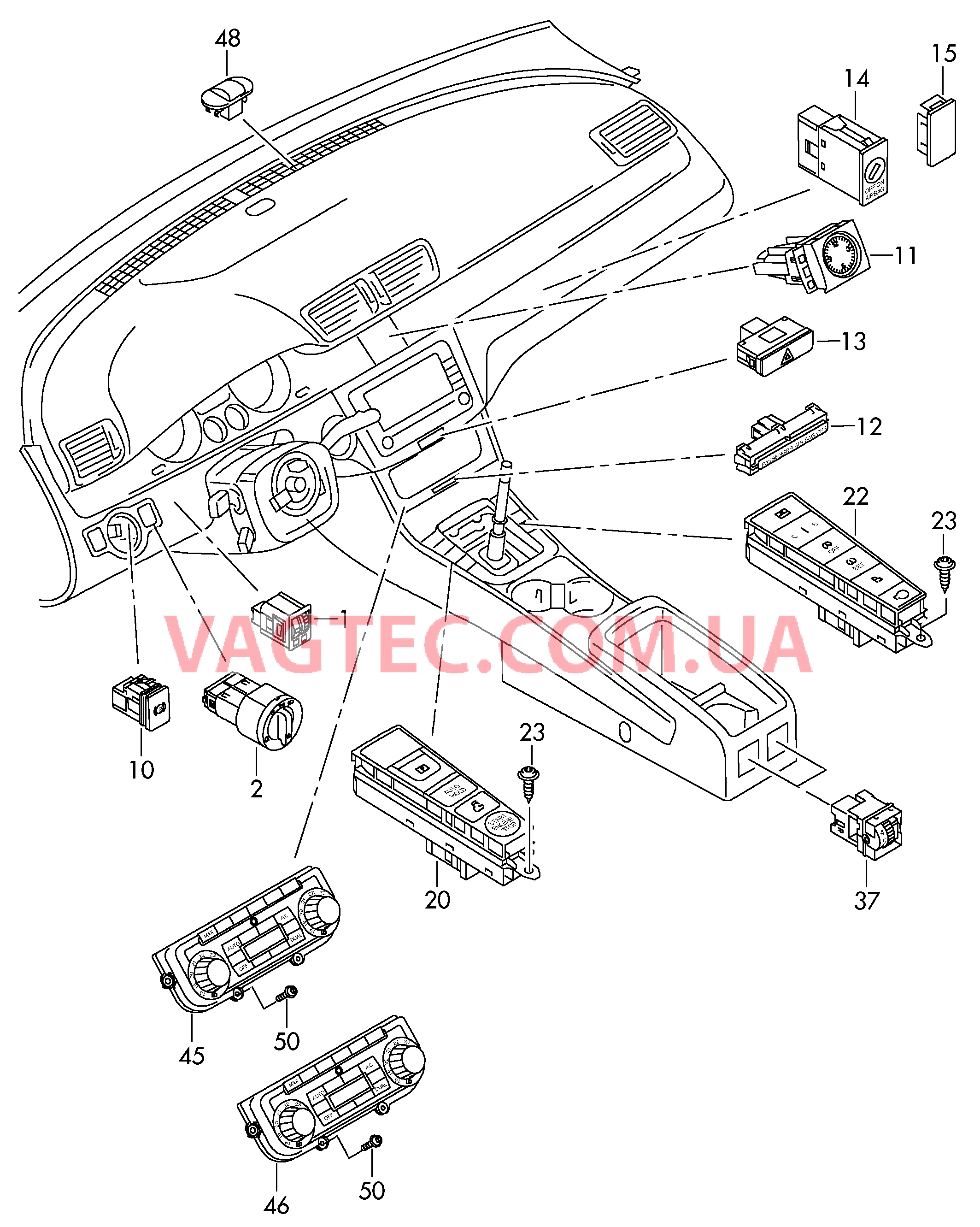 Выключатель света  D - 07.11.2011>> для VOLKSWAGEN PACC 2009