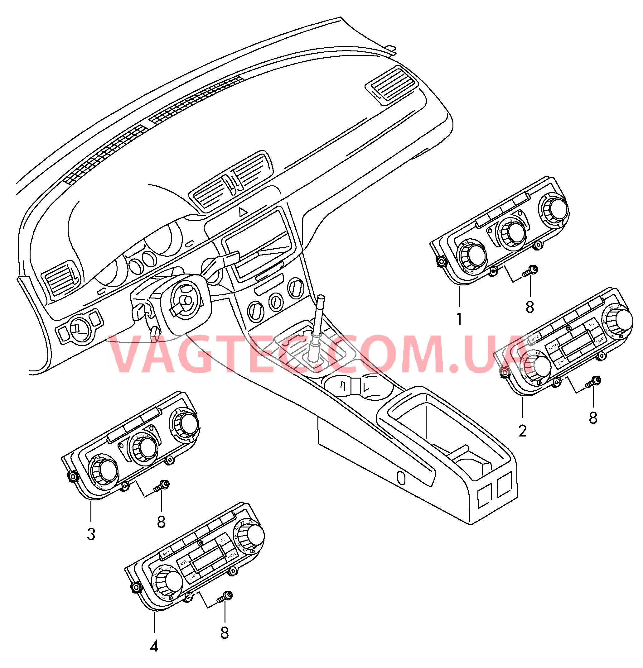 БУ климатической установки  для VOLKSWAGEN PACC 2011