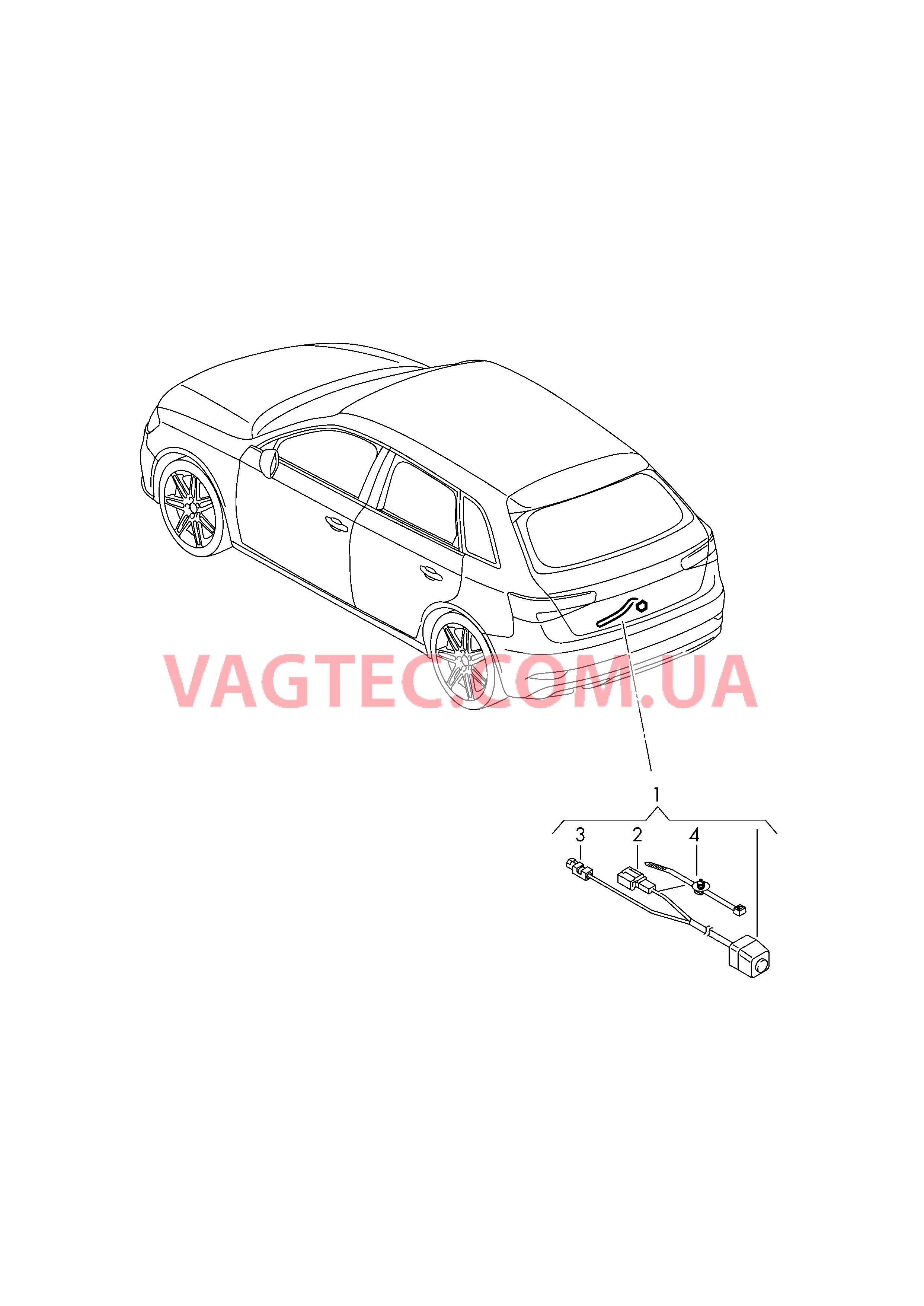 Парковочный ассистент с камерой заднего вида  для AUDI A3 2017