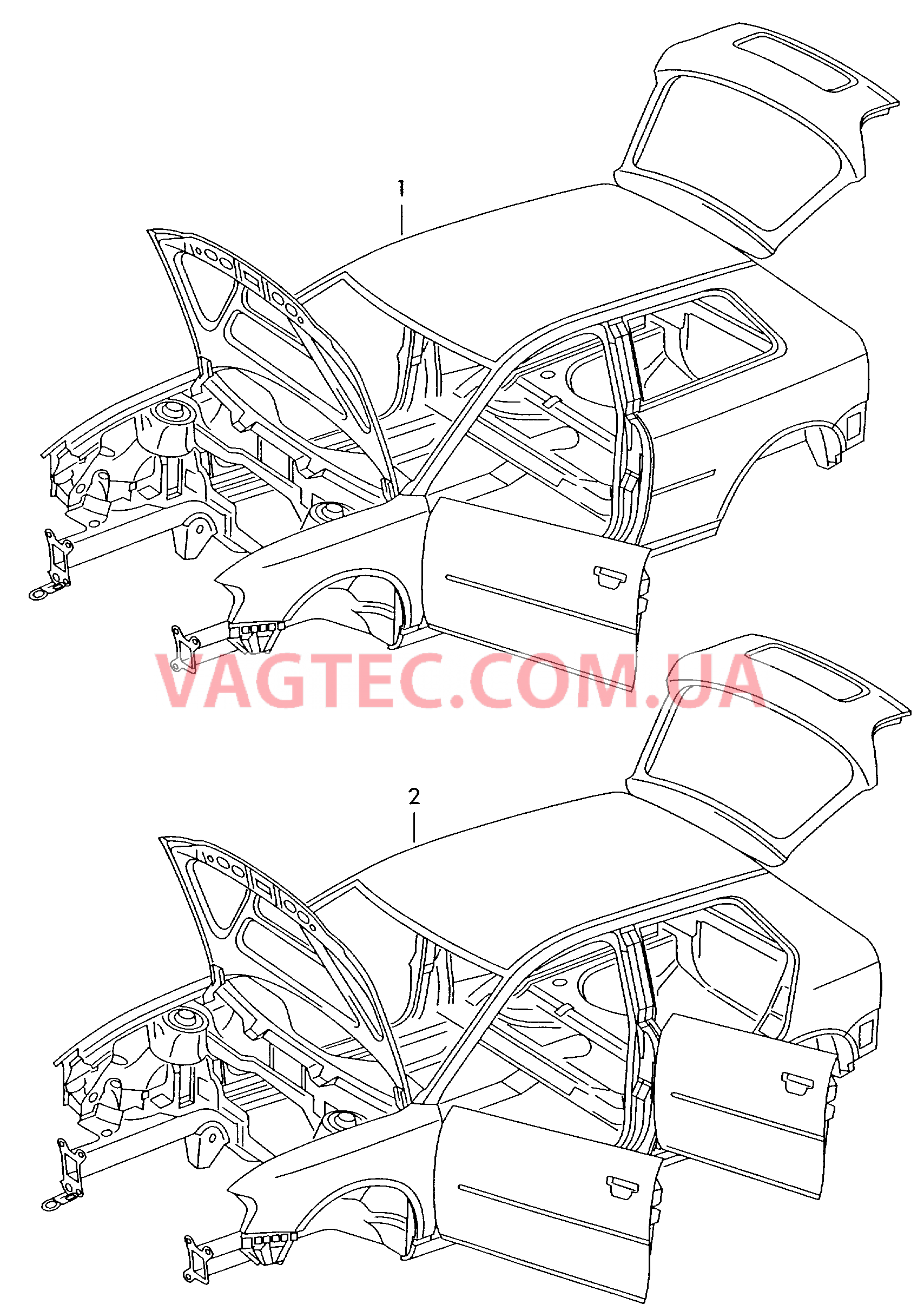 Кузов  для AUDI A3 2006