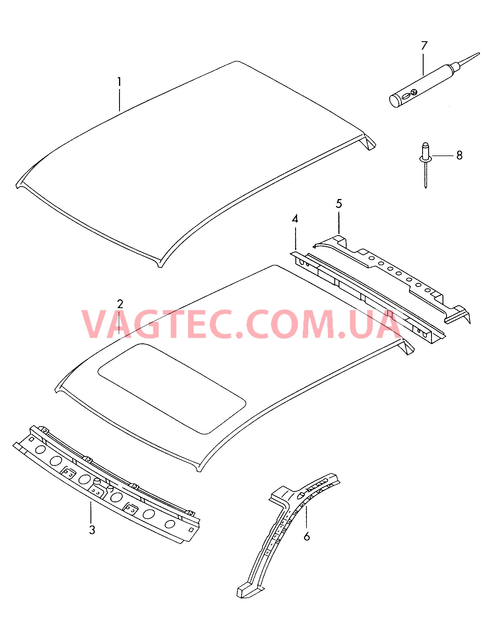  AUDI A3 Крыша  для AUDI A3 2000