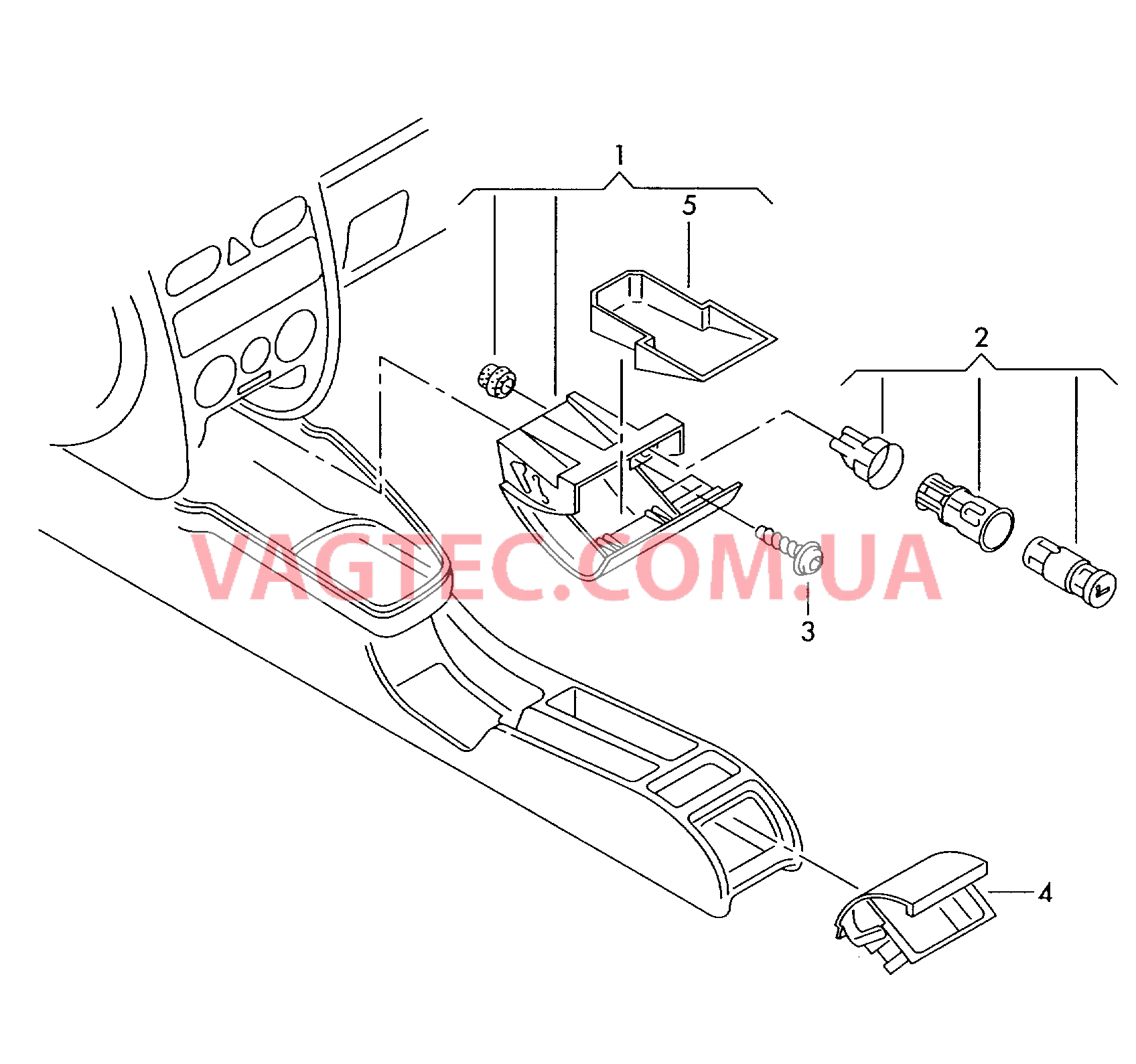 Пепельница  для AUDI A3 2002