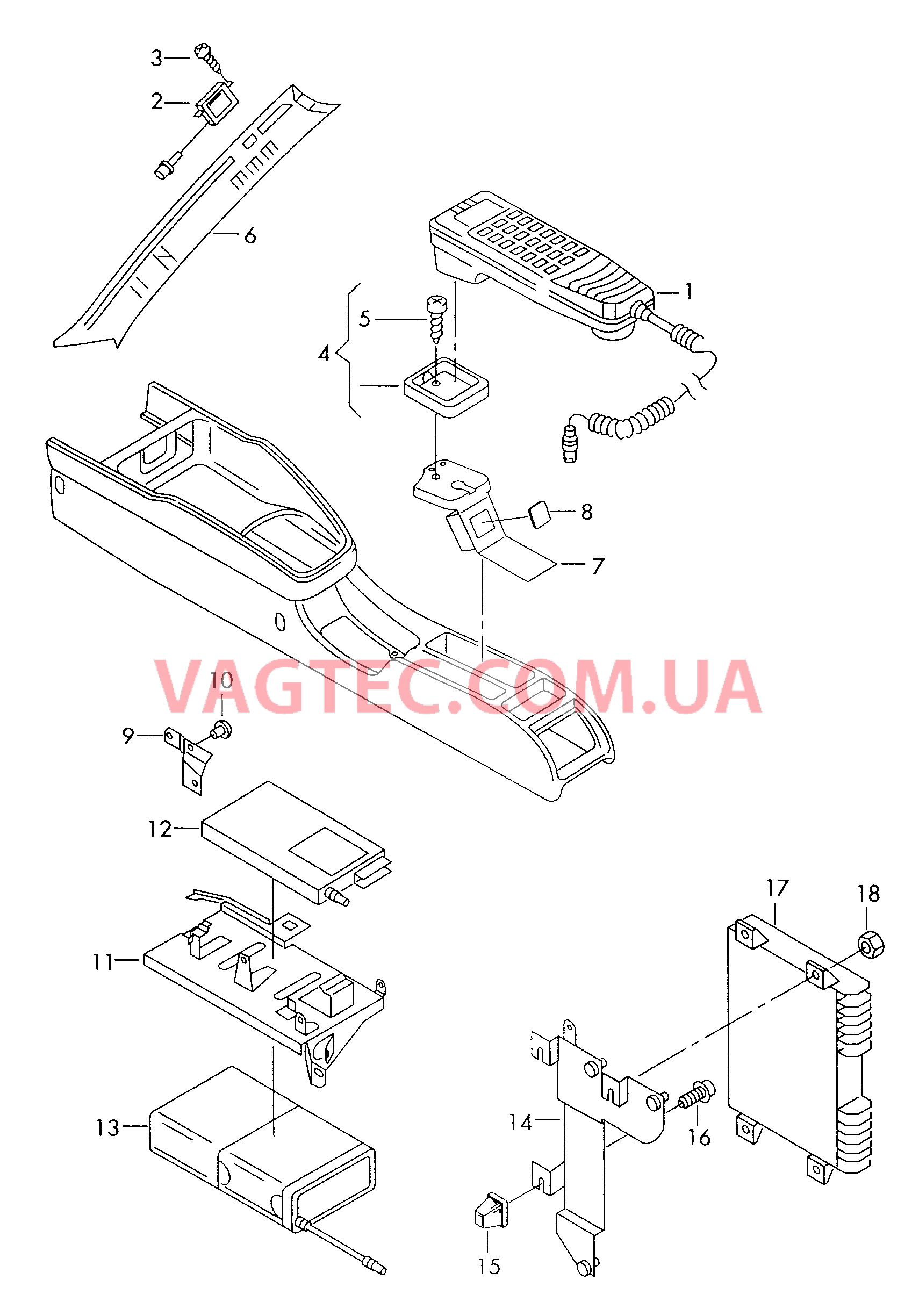 Телефон  для AUDI A3 2002