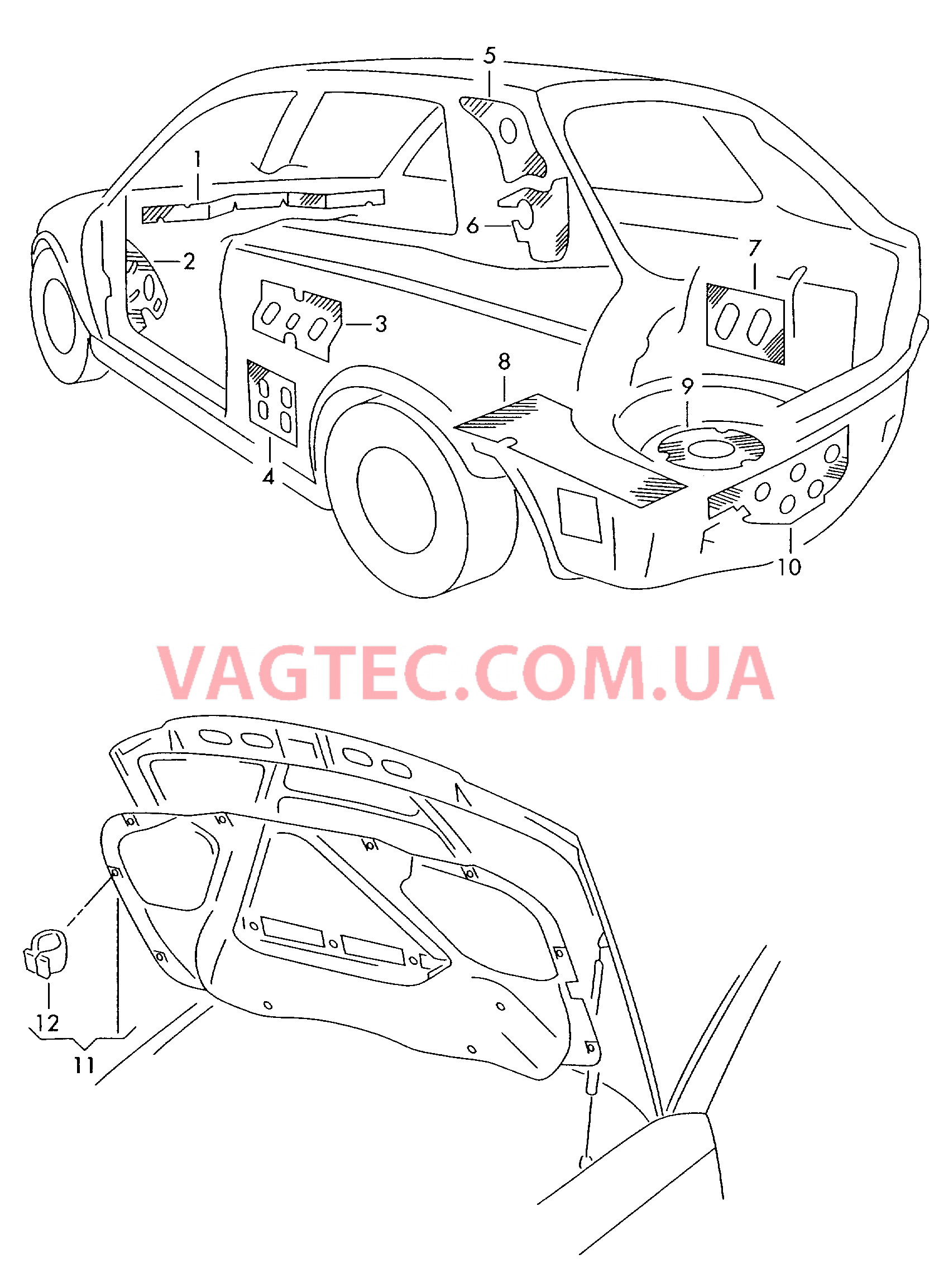 Изоляции  для SEAT Leon 2003