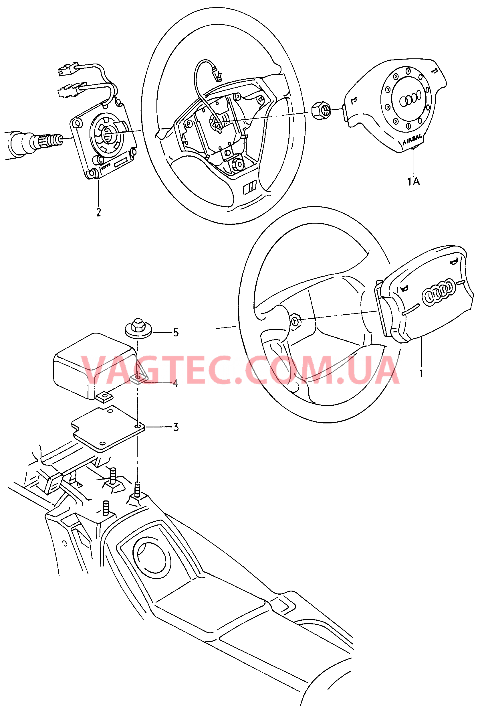  AUDI A3 Подушка безопасности (сторона водителя)  для AUDI A3 2000