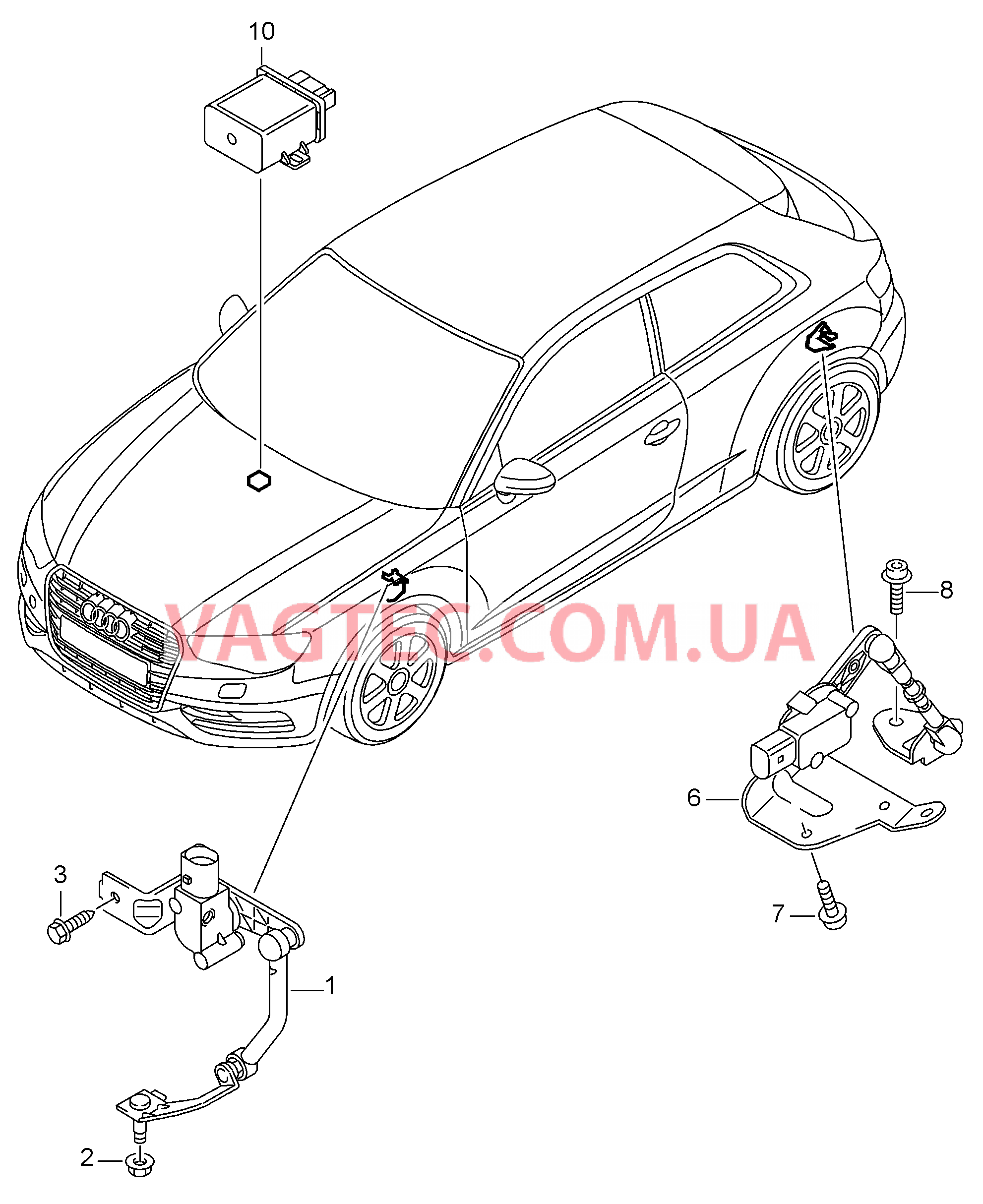 Корректор фар  для AUDI RS3 2018