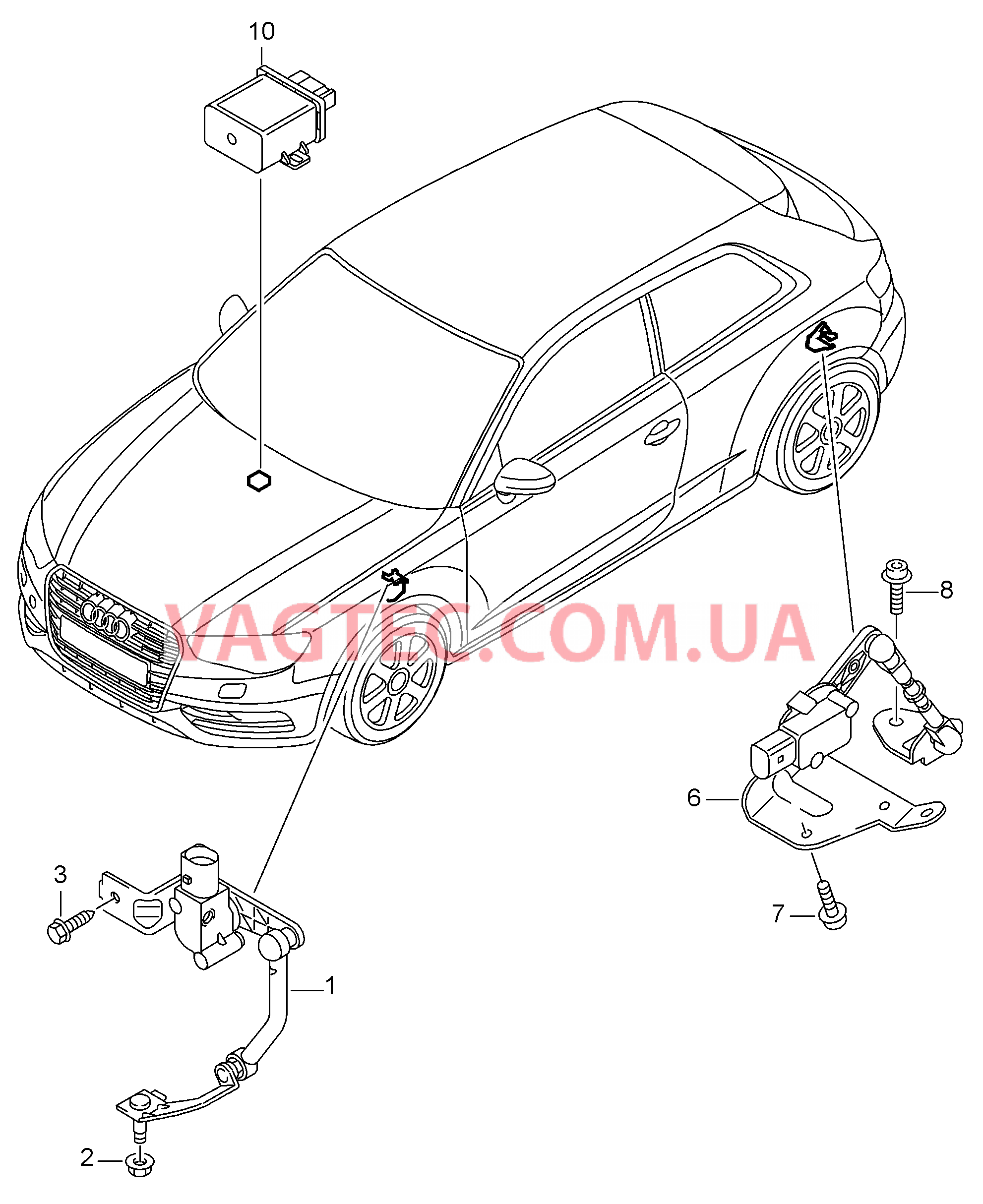 Корректор фар  для AUDI A3 2014