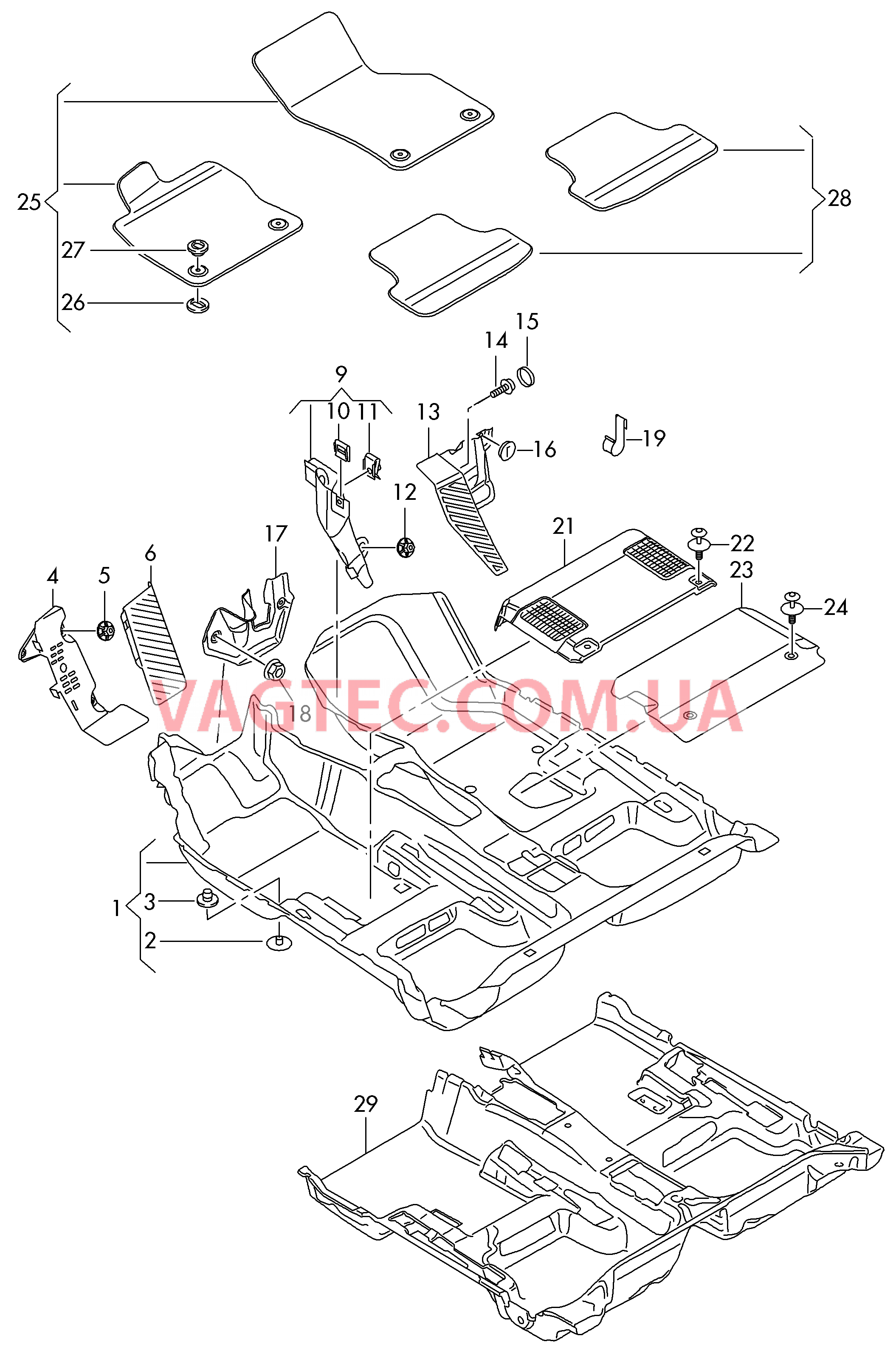 Коврики  D             >> - 13.01.2014 для AUDI A3 2016