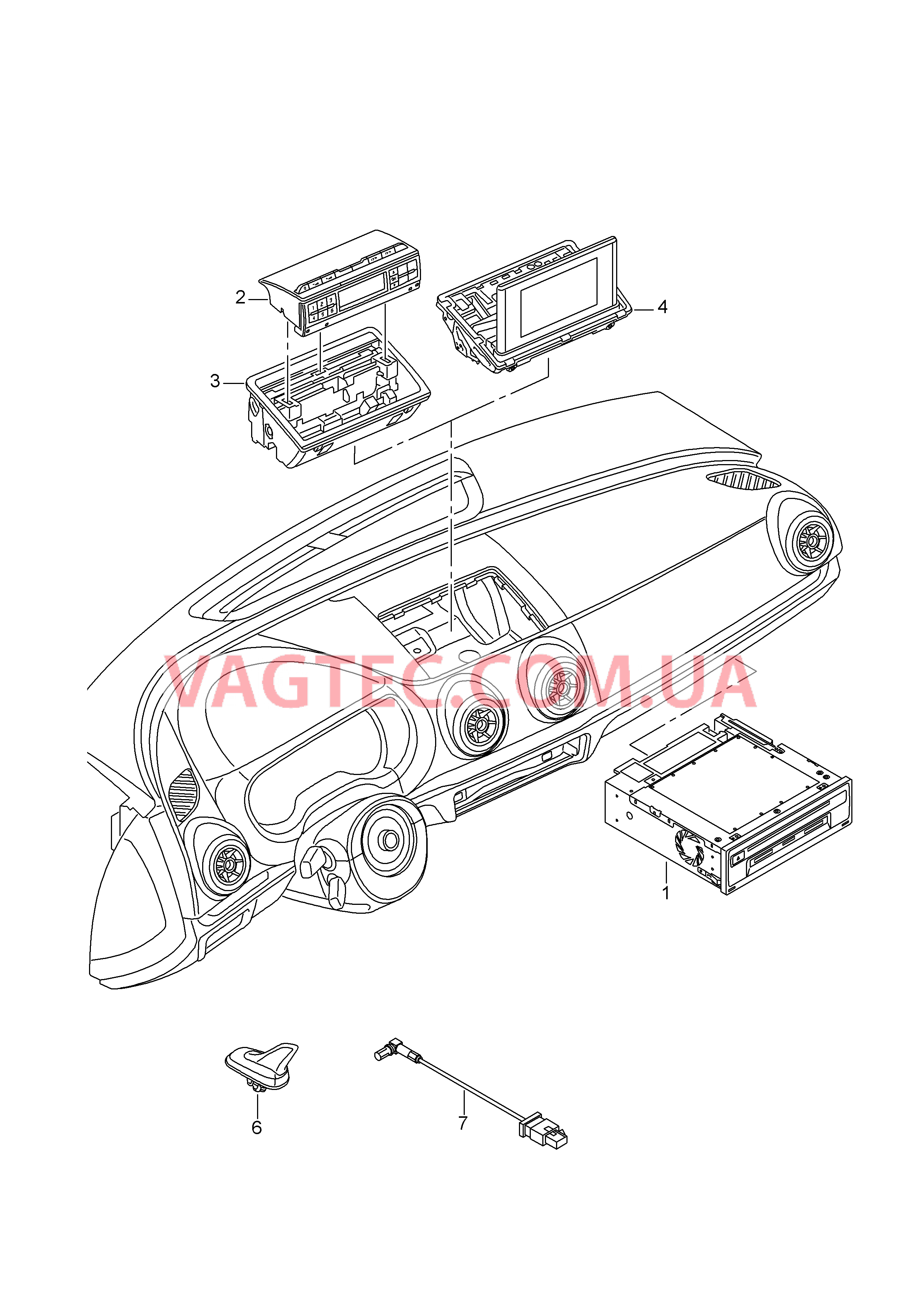 Блок управления информационной системы  Детали не в сборе  для AUDI RS3 2016