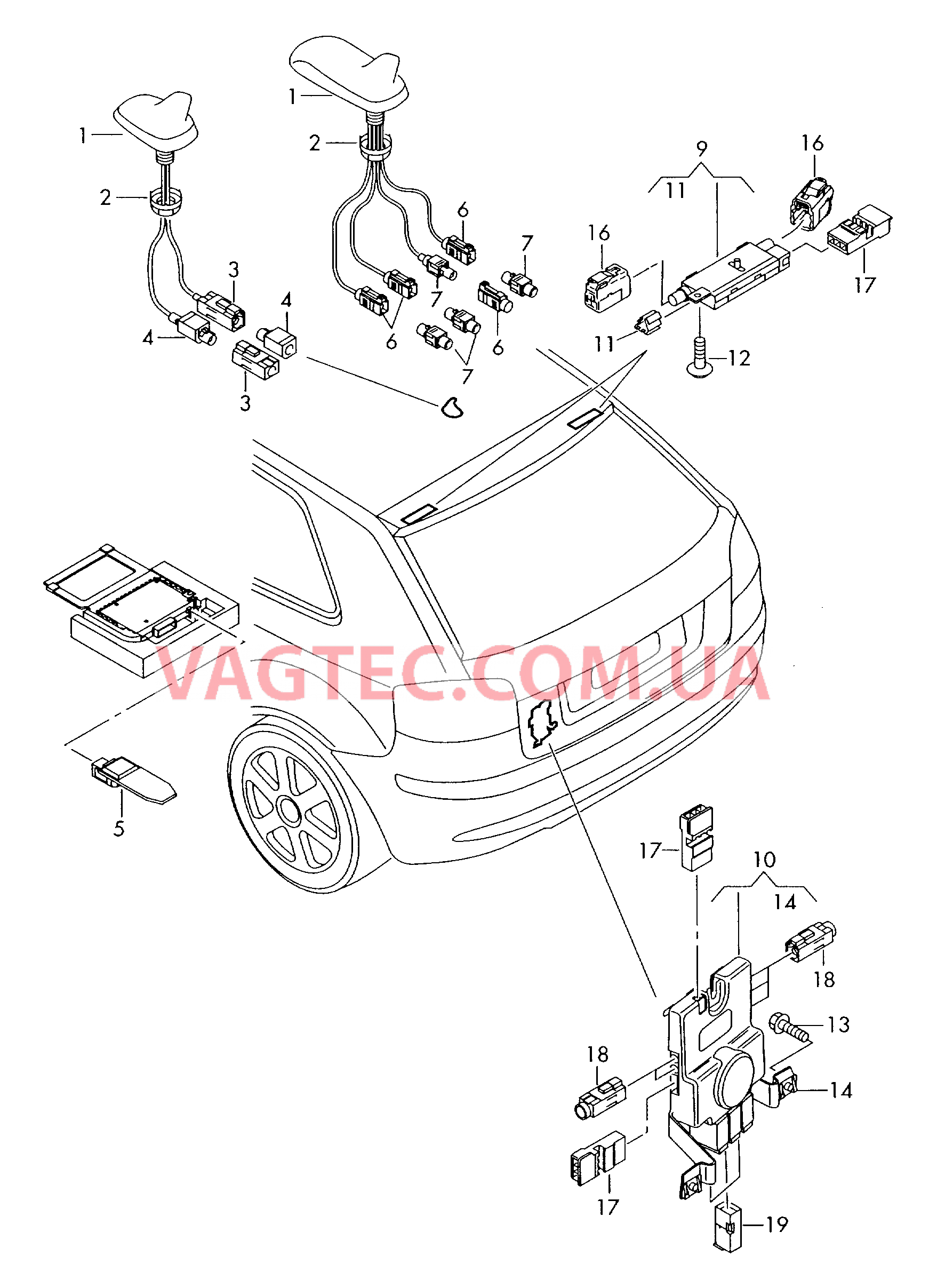 Антенна Усилитель антенны  для AUDI A3 2013