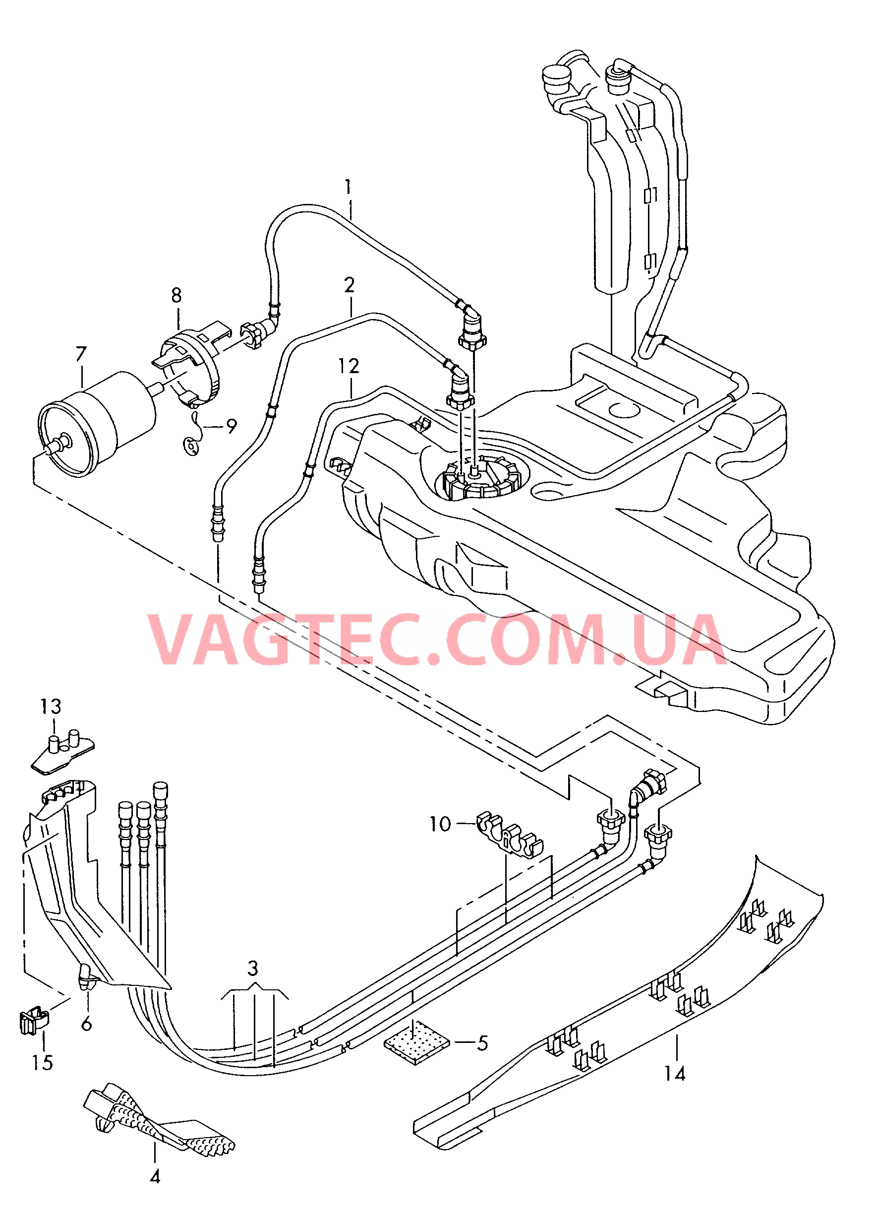 Топливопровод Топливный фильтр  для AUDI A3 2006