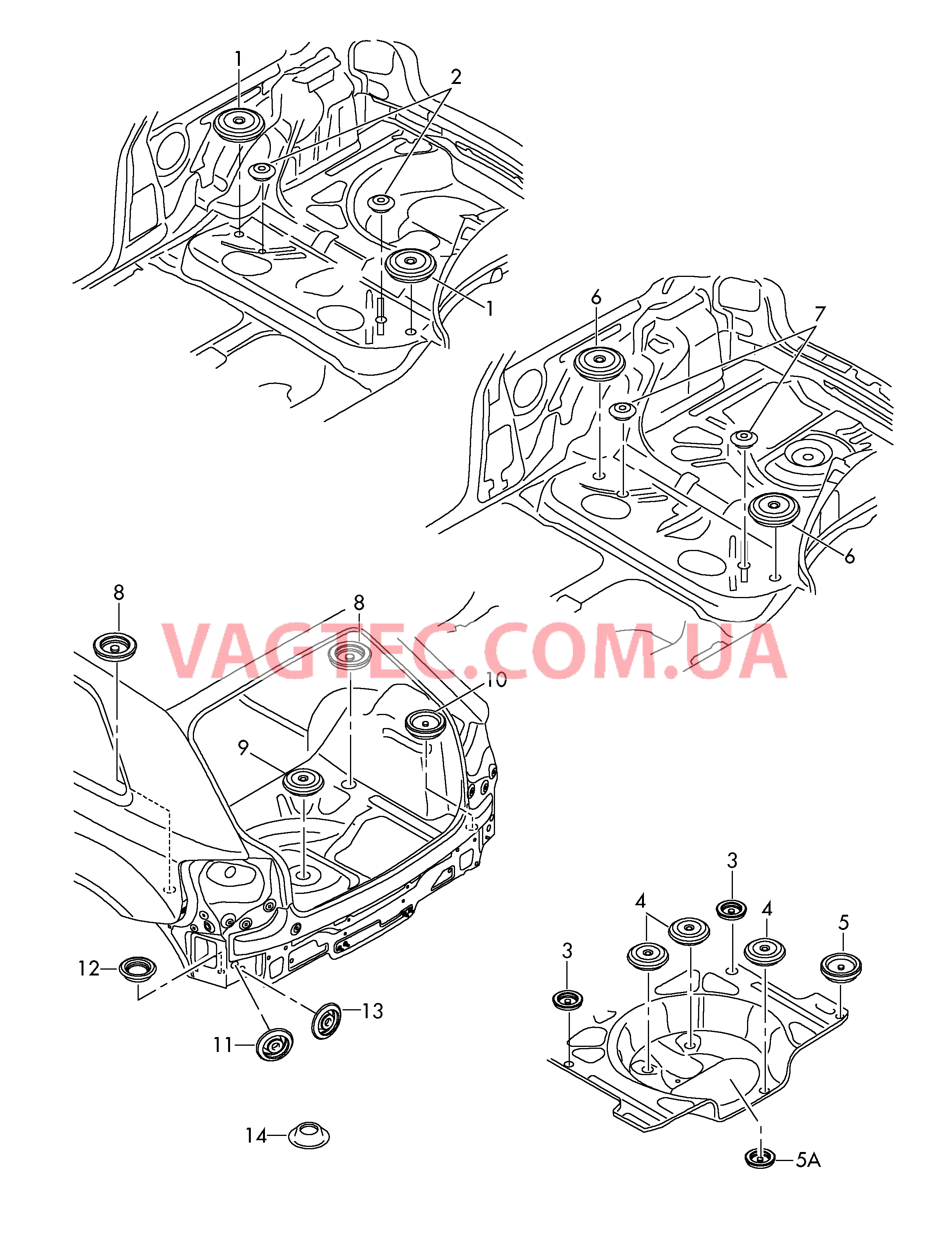 Заглушка  для AUDI A3 2013