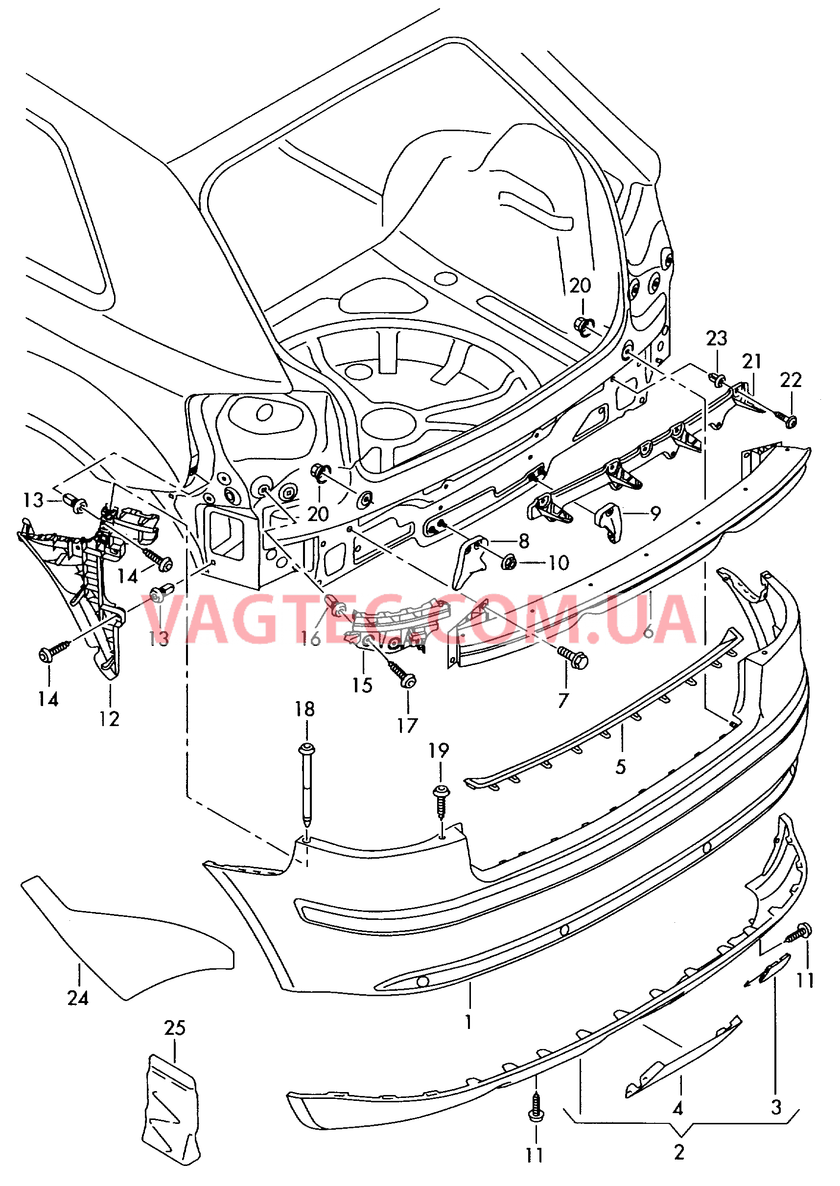 Бампер  для AUDI A3 2004