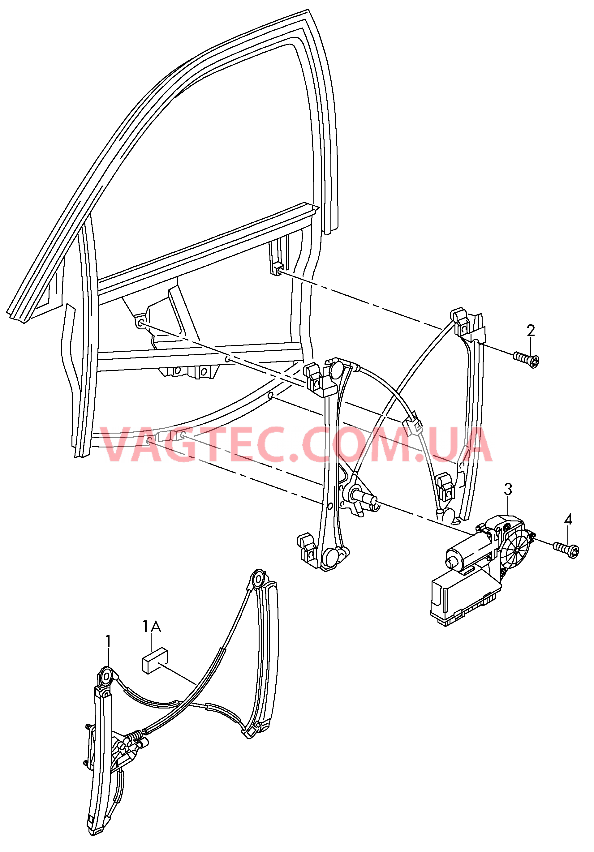 Cтеклоподъемник Эл.двигатель стеклоподъёмника  для AUDI A3 2005