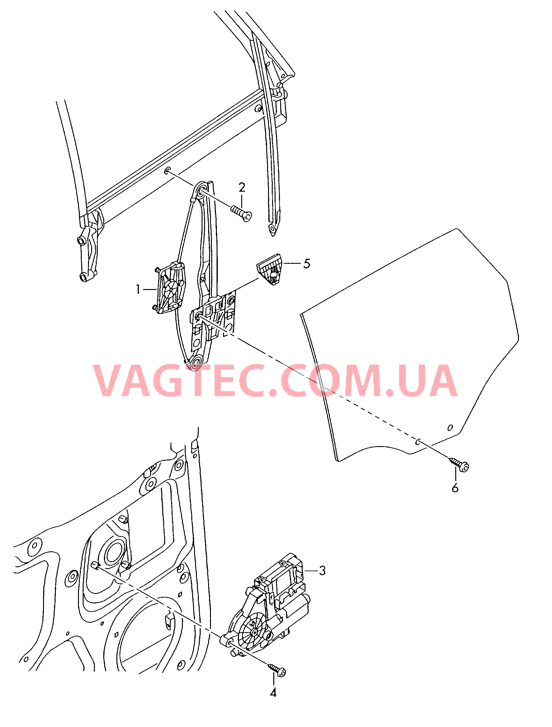 Cтеклоподъемник Эл.двигатель стеклоподъёмника  для AUDI A3 2007