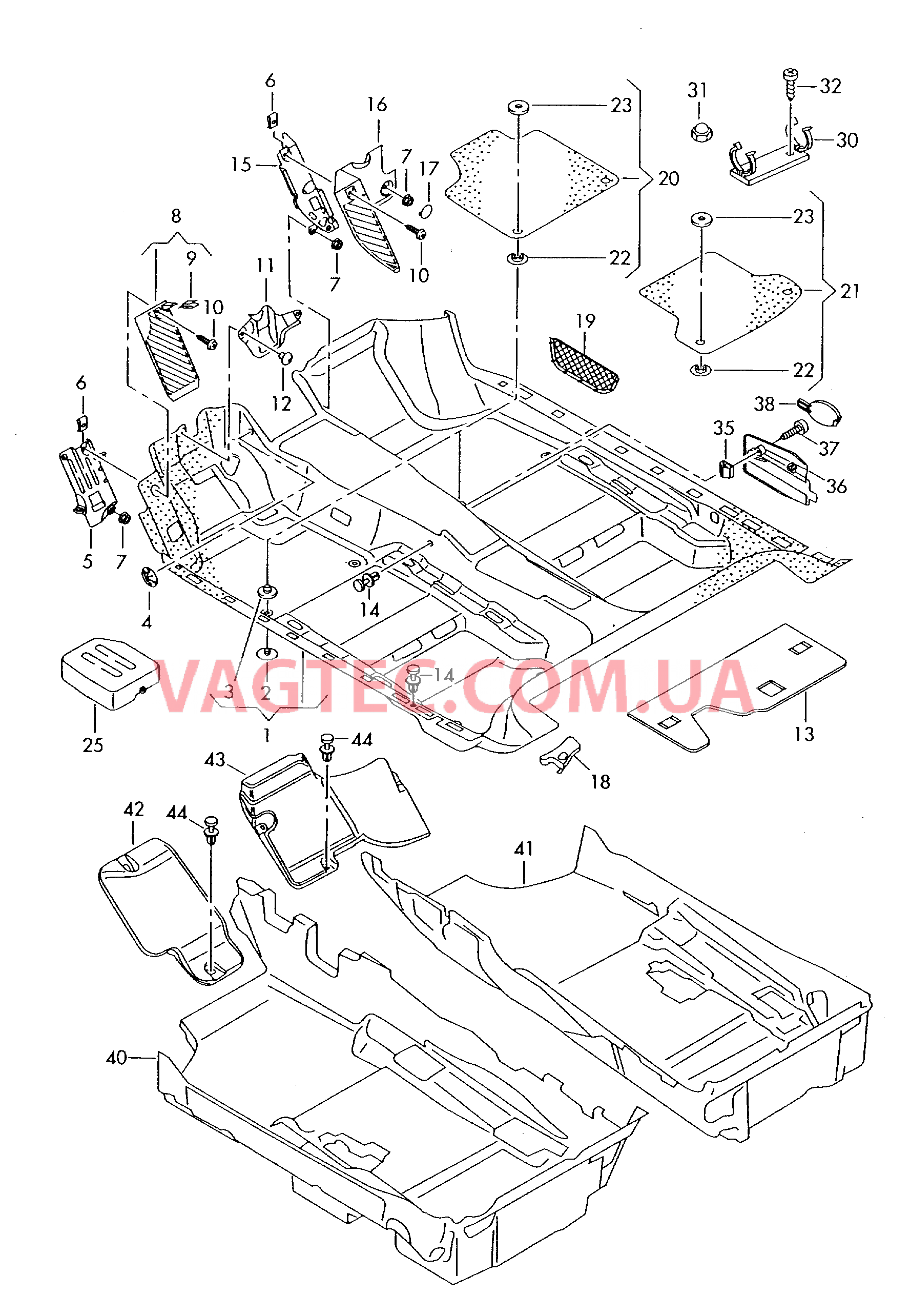 Коврики  для AUDI A6 2008