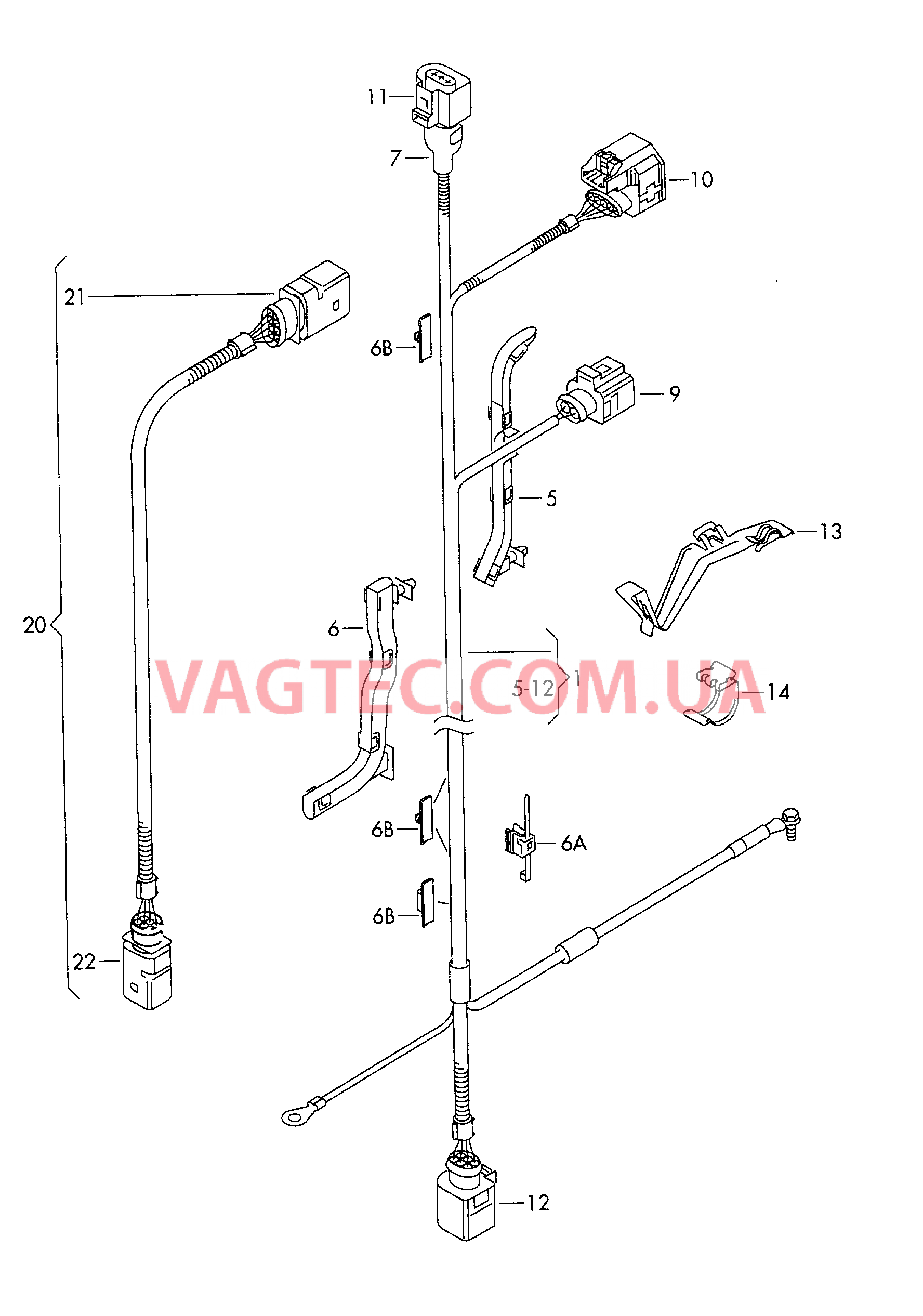 Жгут проводов для SERVOTRONIC Гидравлический насос с электромотором  для VOLKSWAGEN Jetta 2017