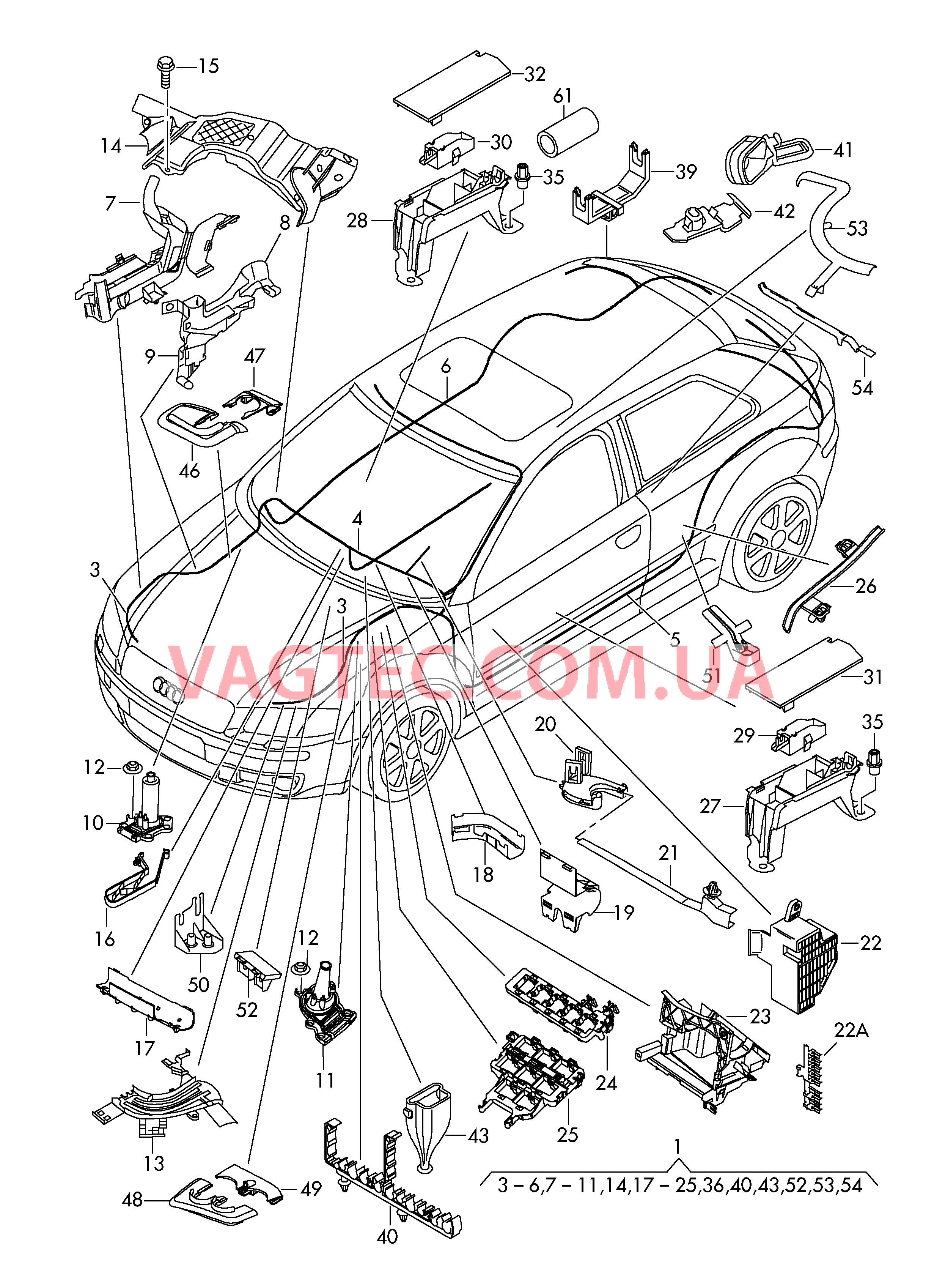 Жгут проводов для салона  для SEAT Toledo 2008