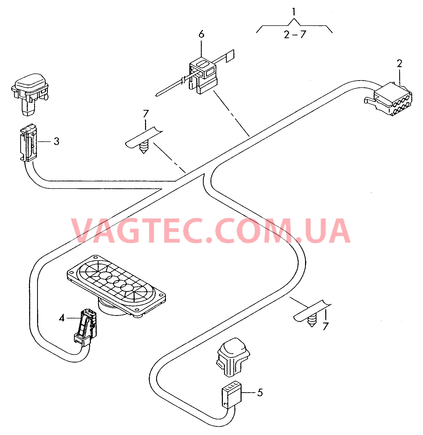 Жгут проводов для приборной панели  для AUDI A3 2005