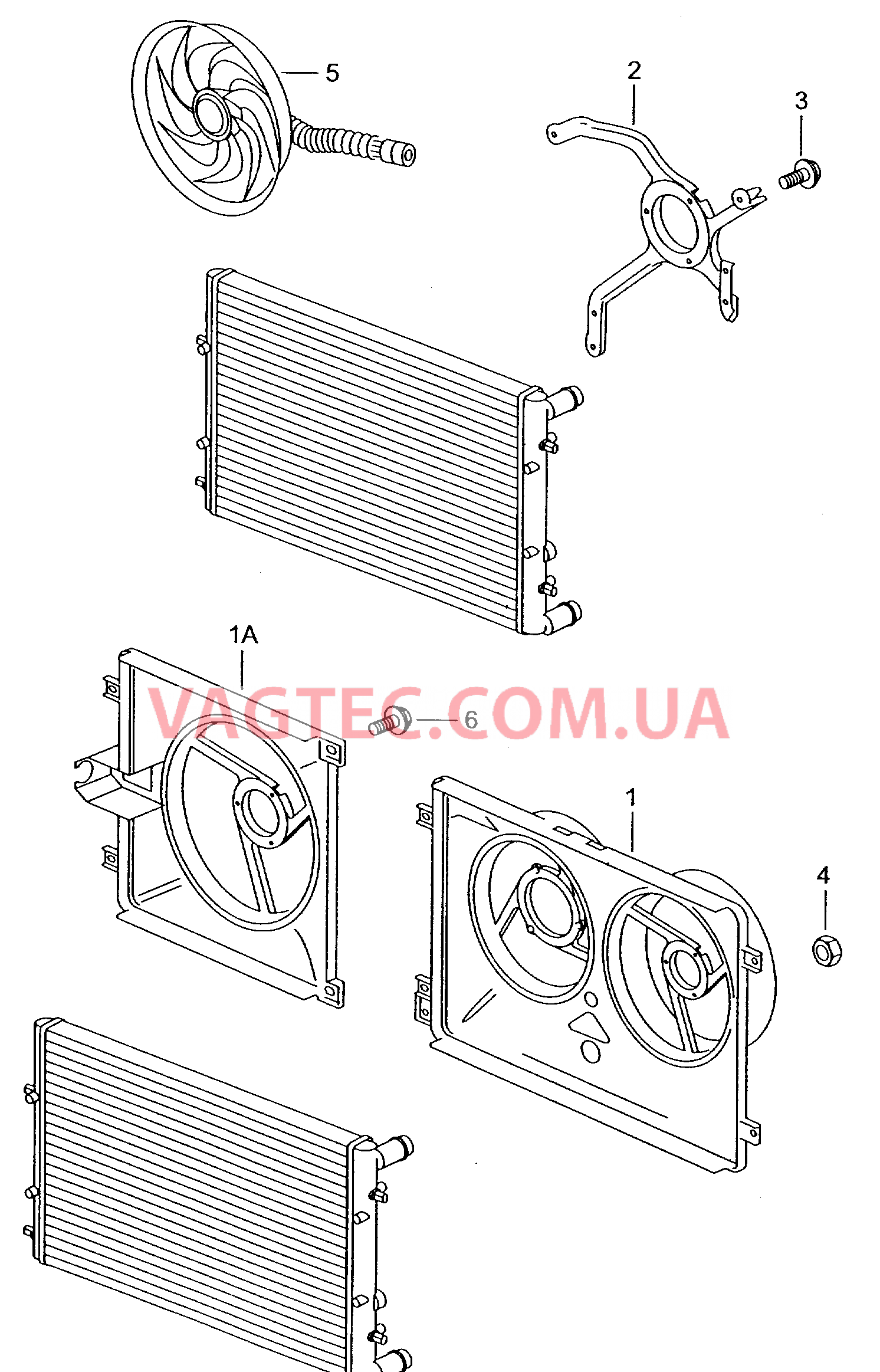 Рамка вентилятора Воздуховод  для SEAT Inca 2003