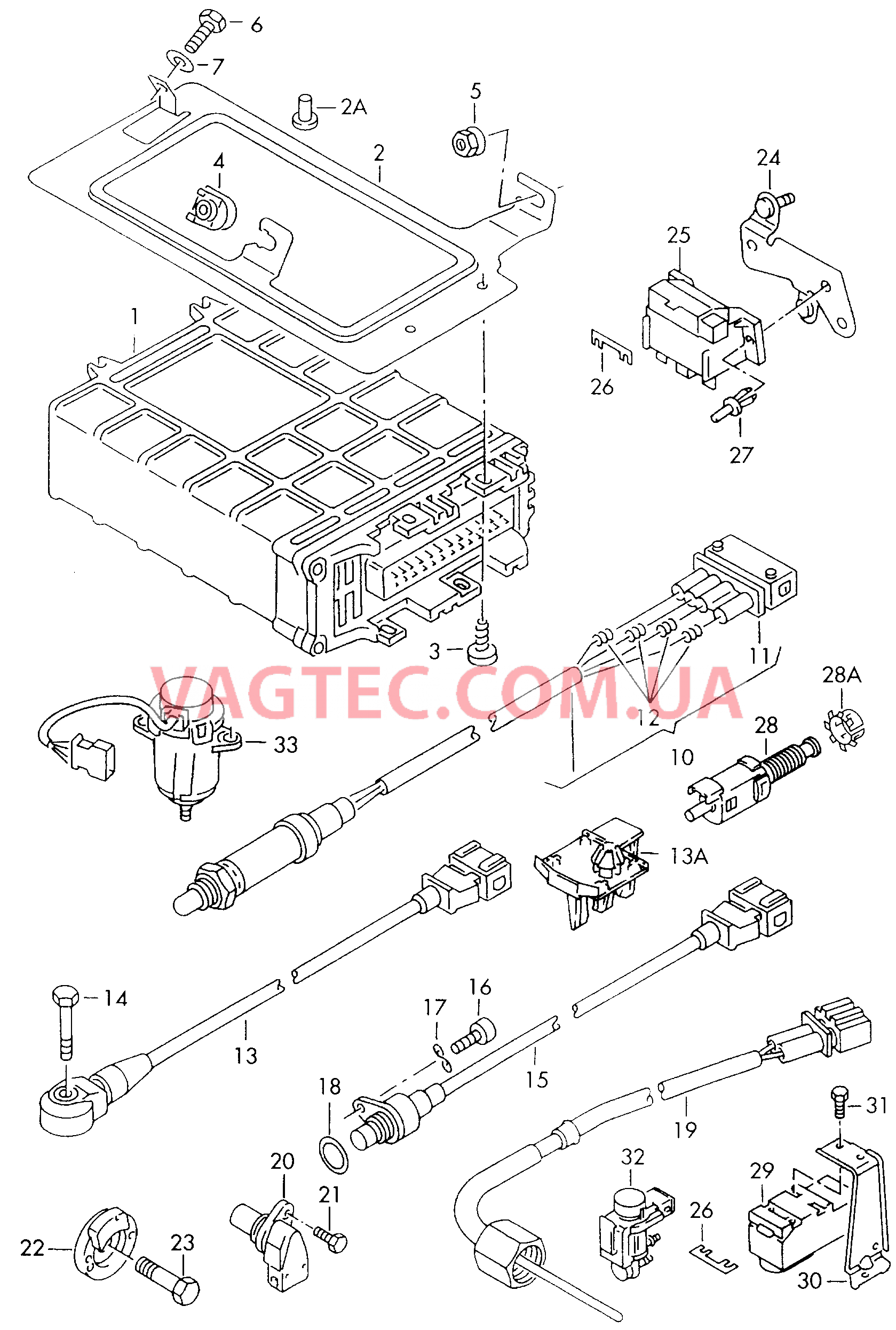 Cписок стартеров  для VOLKSWAGEN Caddy 2001