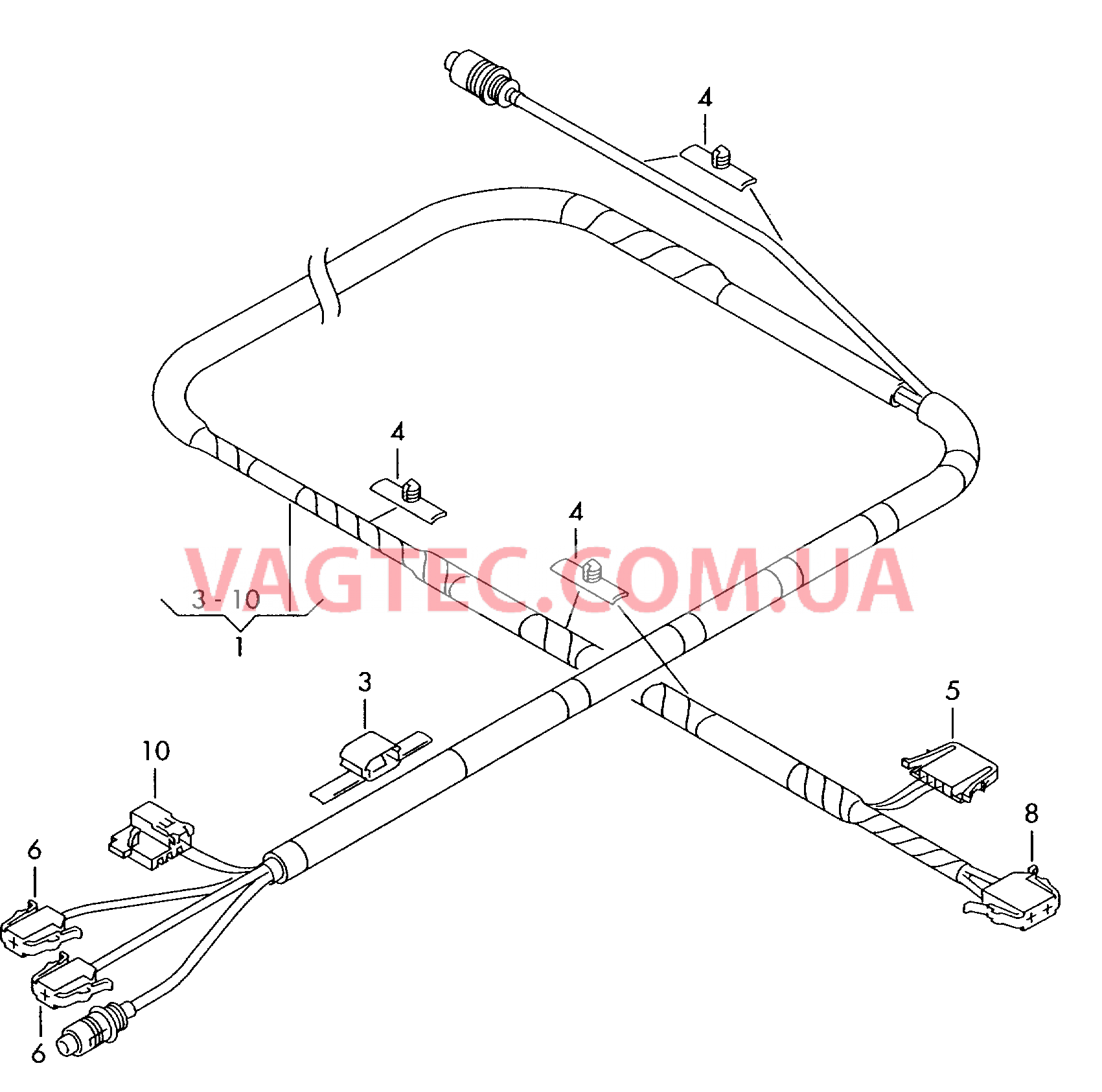 Жгут провдов плафона  для SEAT Arosa 2000