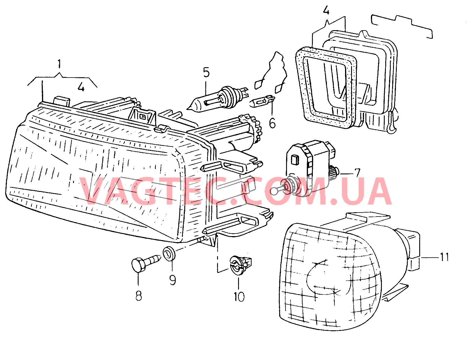 Фары  для SEAT Inca 2000