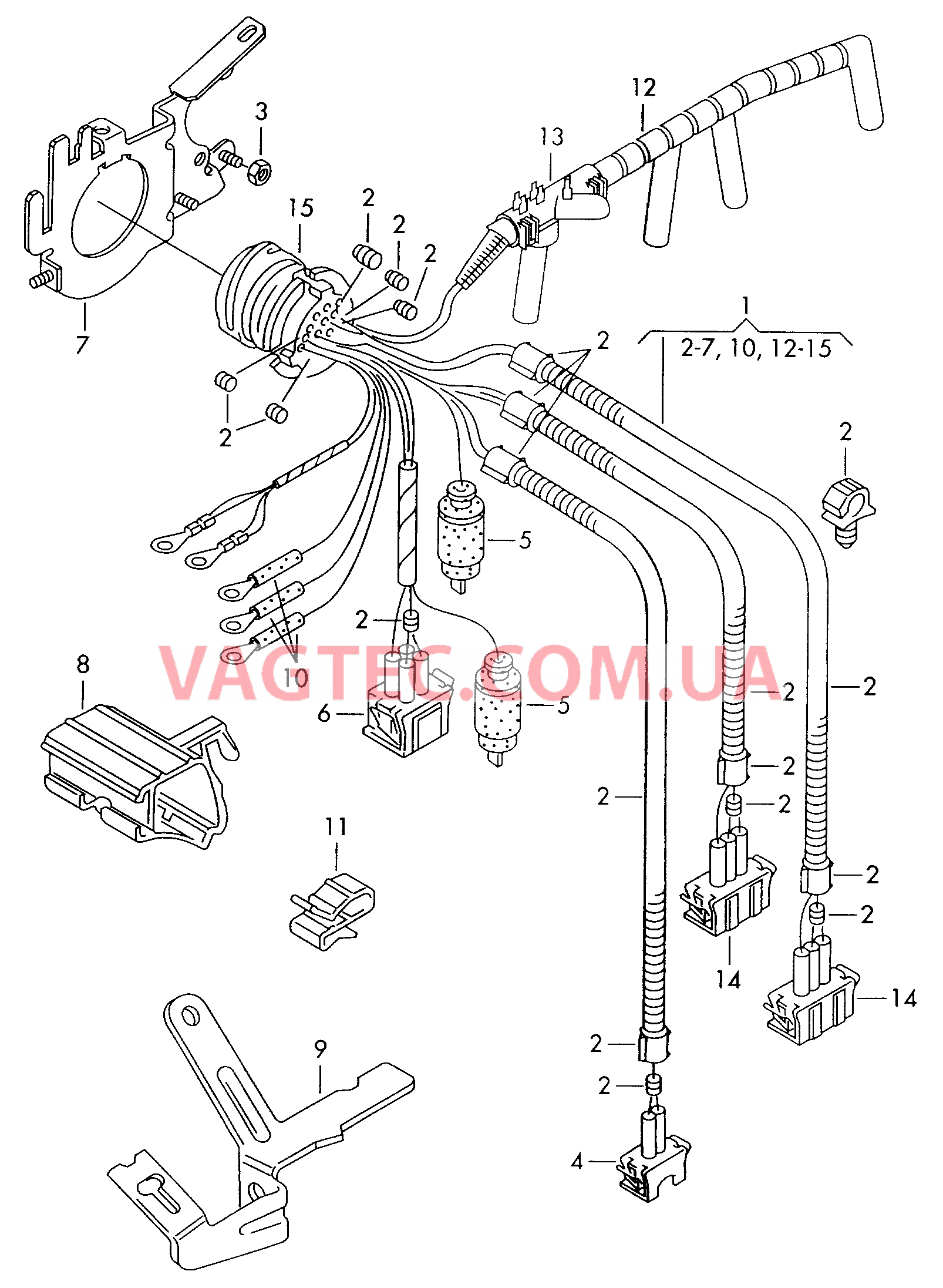 Жгут проводов для двигателя  для SEAT Arosa 2004