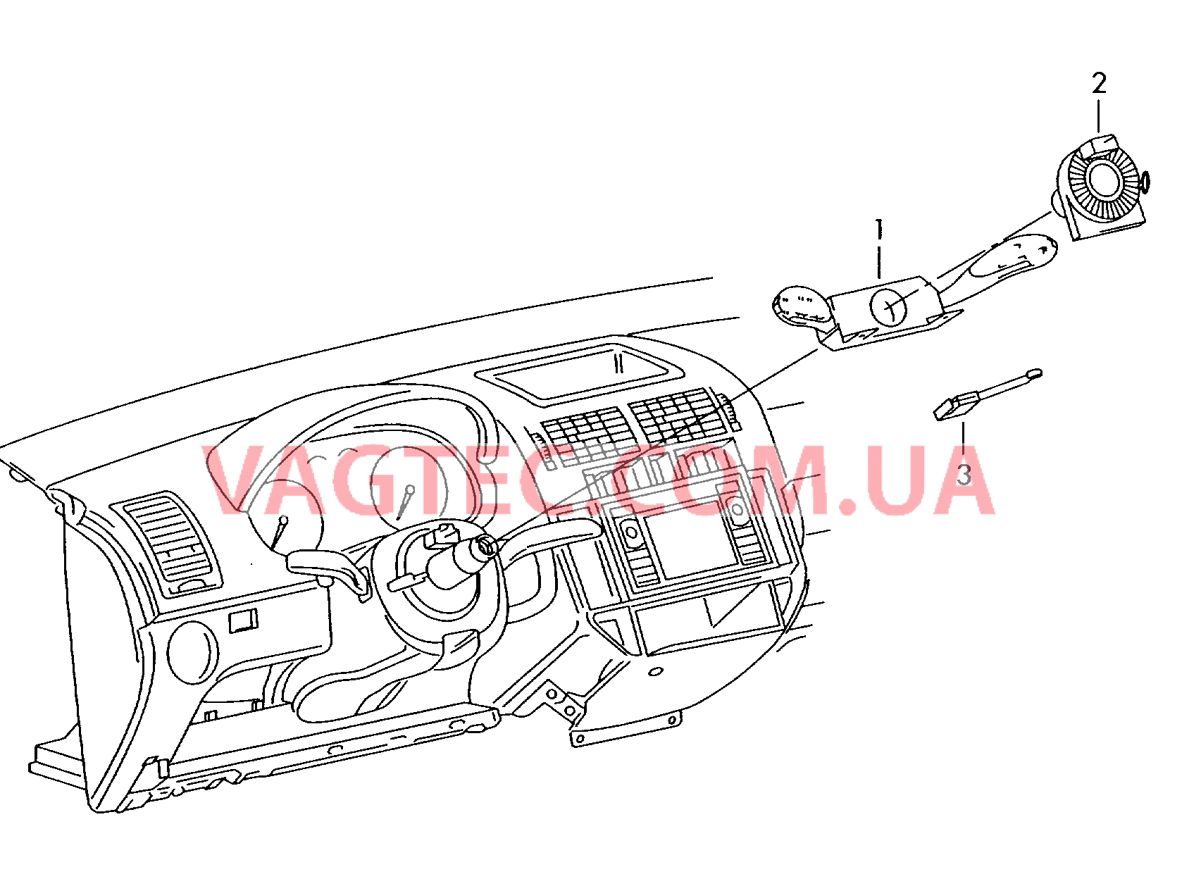 Комб. переключ. вала рул. упр.  для SEAT CO 2006