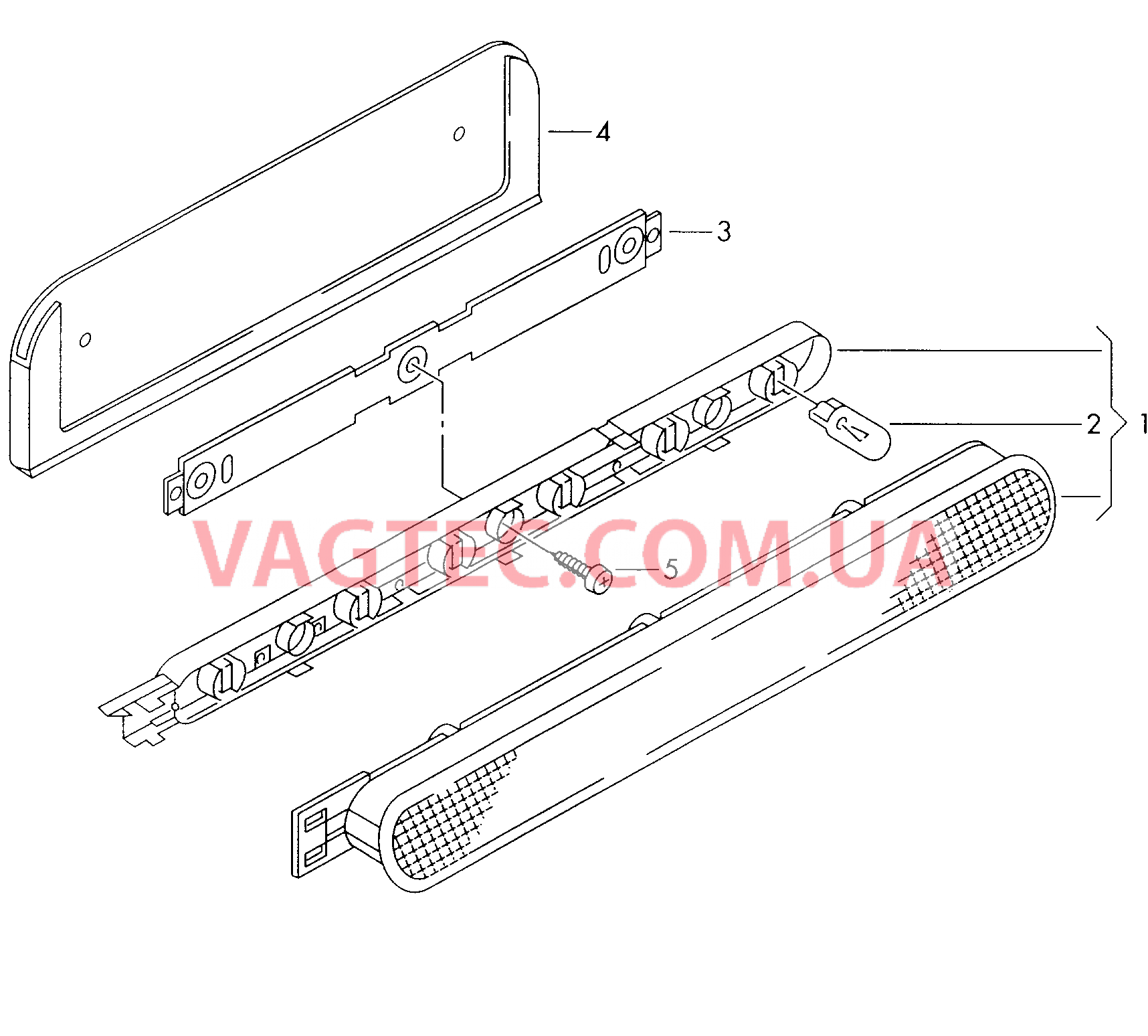 Верхний стоп-сигнал  для SEAT Arosa 2000