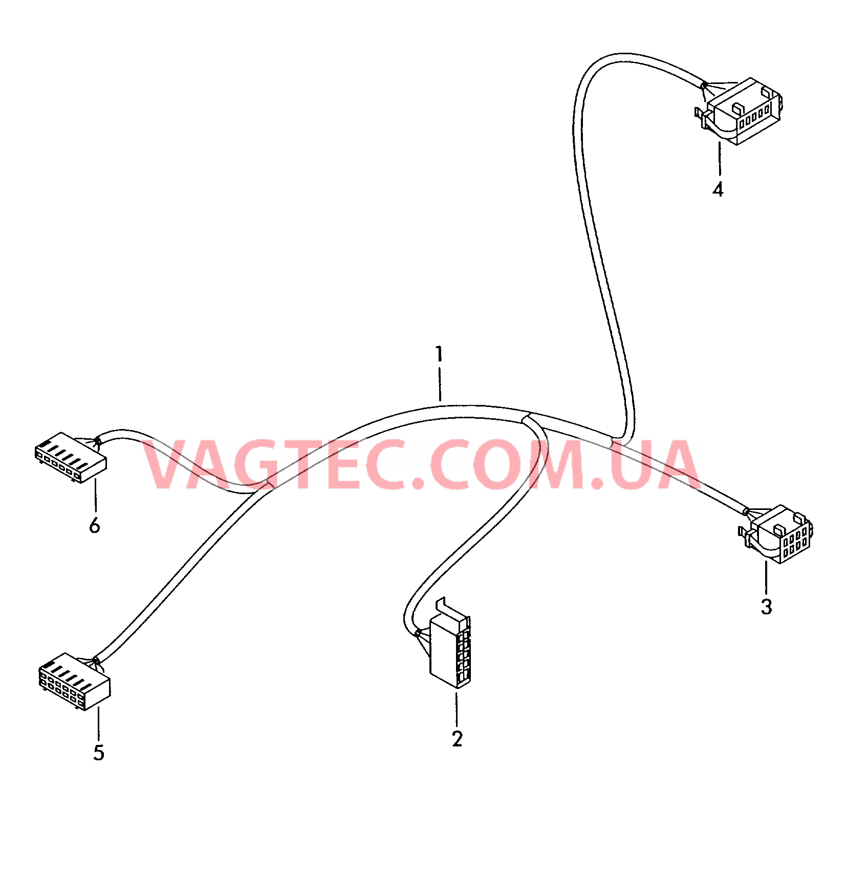 Жгут проводов для противоугонной системы и центрального замка  для SEAT Inca 2001