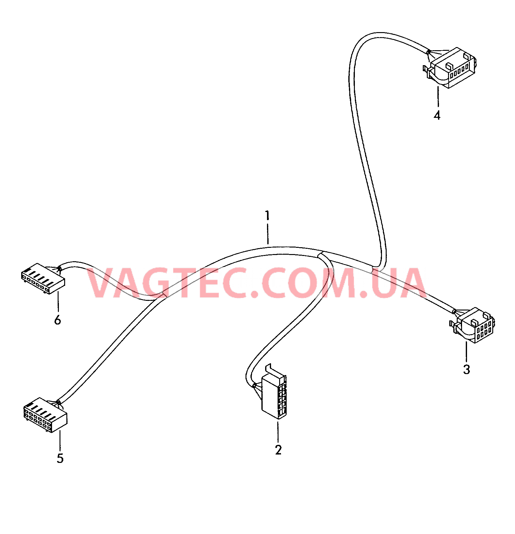 Жгут проводов для противоугонной системы и центрального замка  для VOLKSWAGEN Caddy 2002