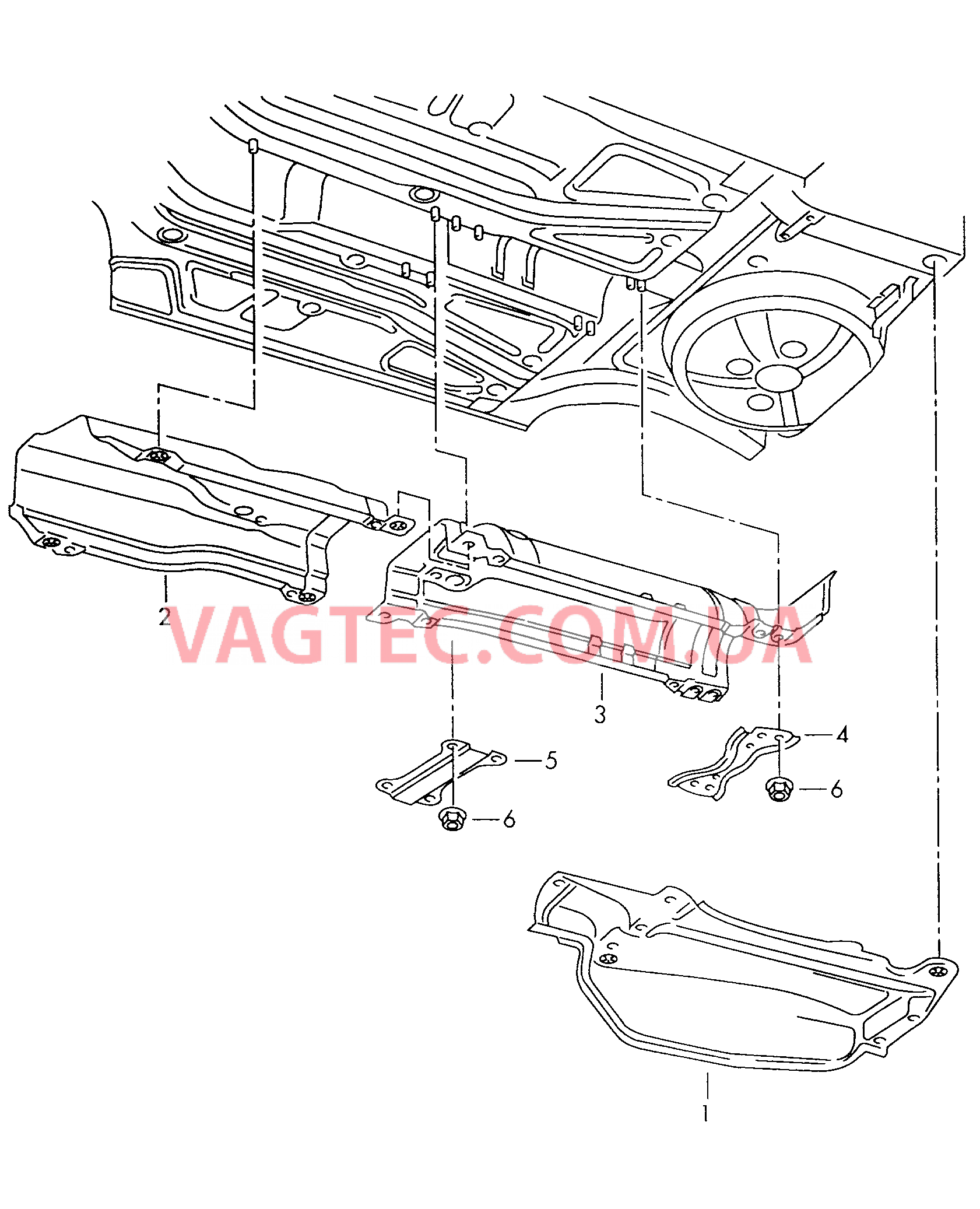 Экранирующая панель  для SEAT Arosa 2004