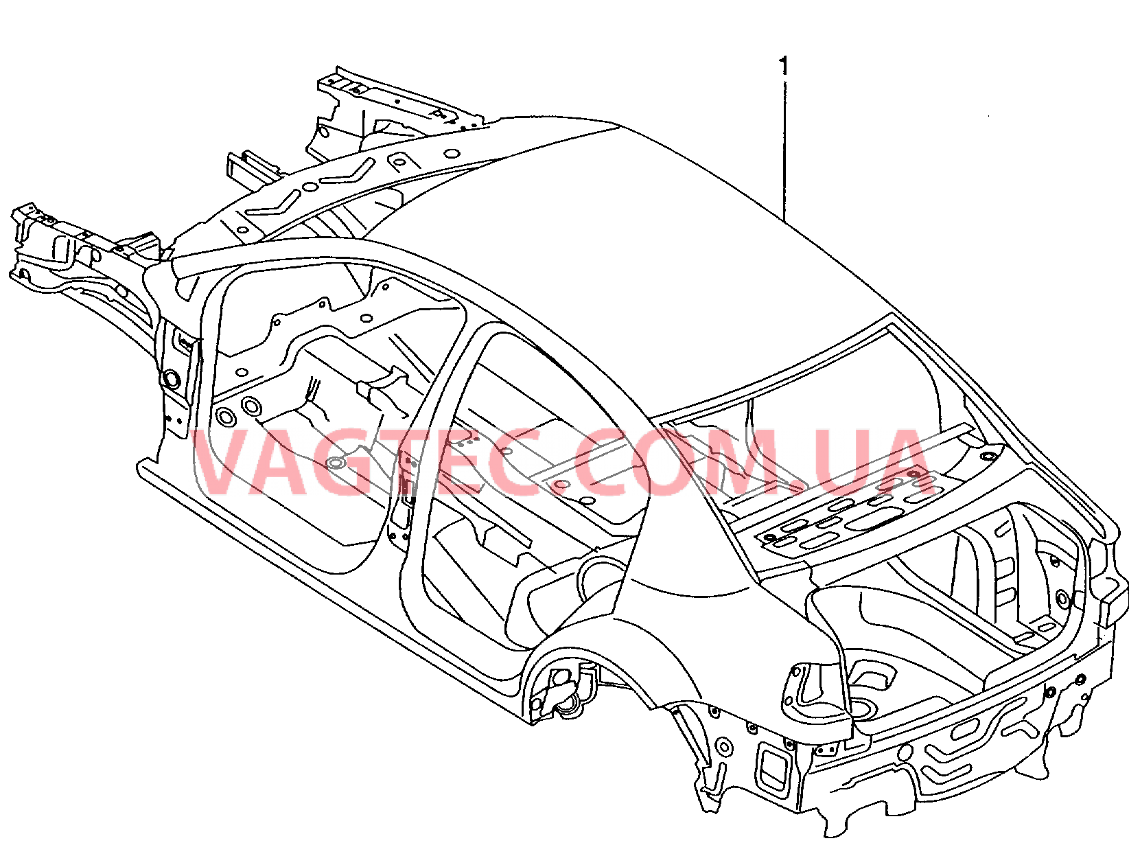 Кузов Личинка замка  для VOLKSWAGEN POCC 2004