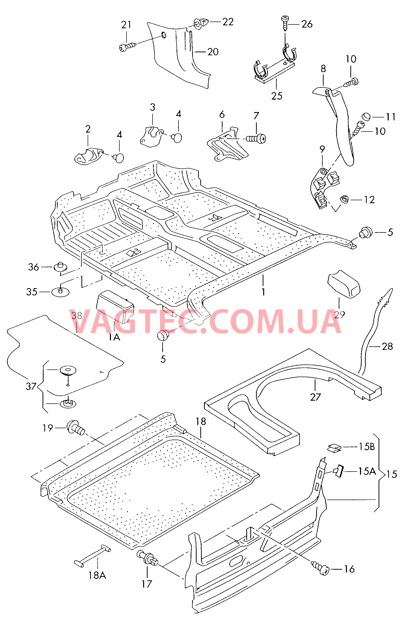 Оригинальные коврики для VW РOLO  Коврик багажника для VW РOLO  Накладка для кронштейна замка для VW РOLO  Упор для ног для VW РOLO   для VOLKSWAGEN Polo 2000