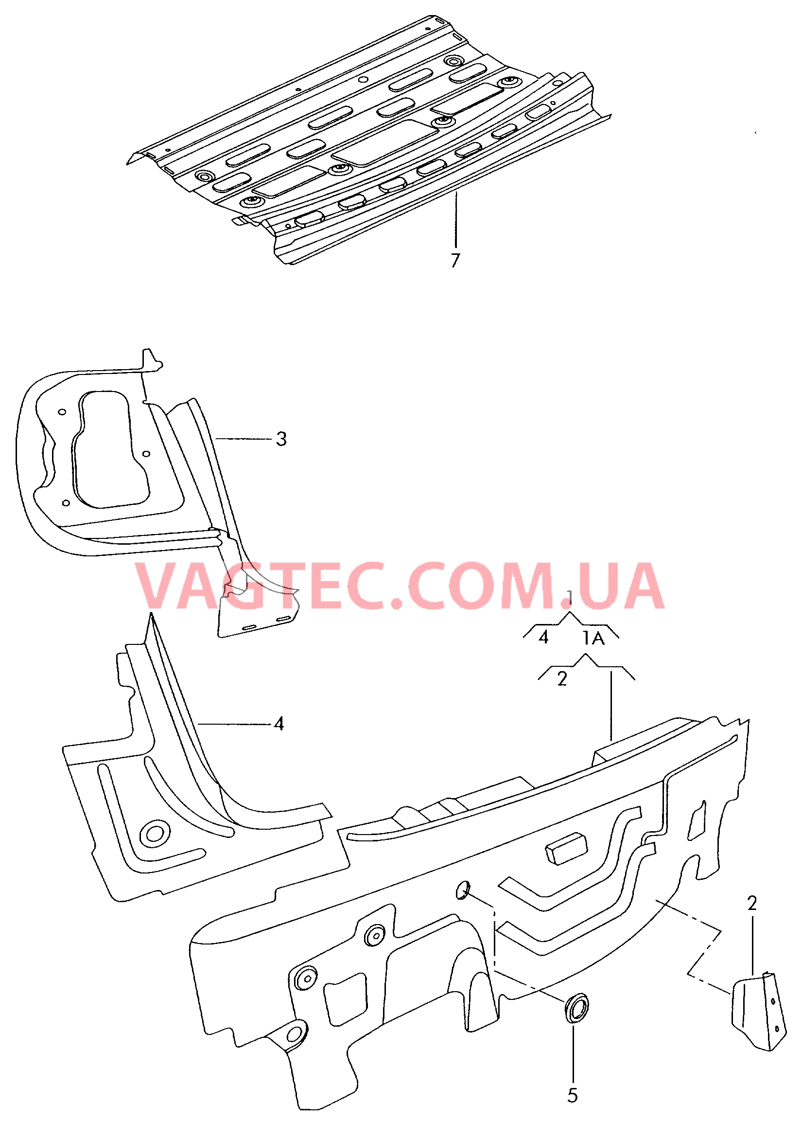 Задняя панель VW РOLO  Нижняя часть задней стенки VW РOLO   для VOLKSWAGEN POCC 2009